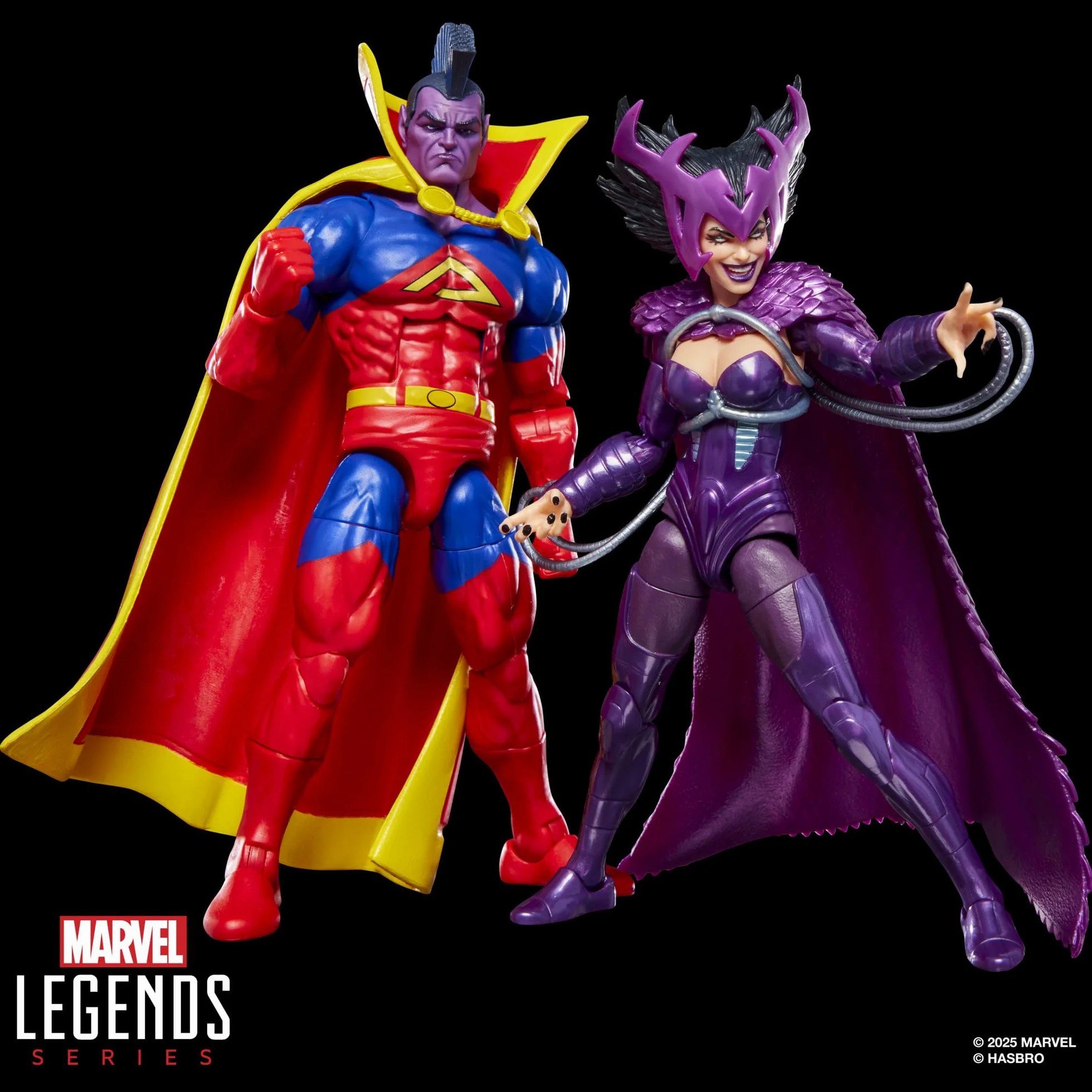 Marvel Legends Series X-Men, Pack Doble de Figuras de acción de Deathbird y Marvel’s Gladiator