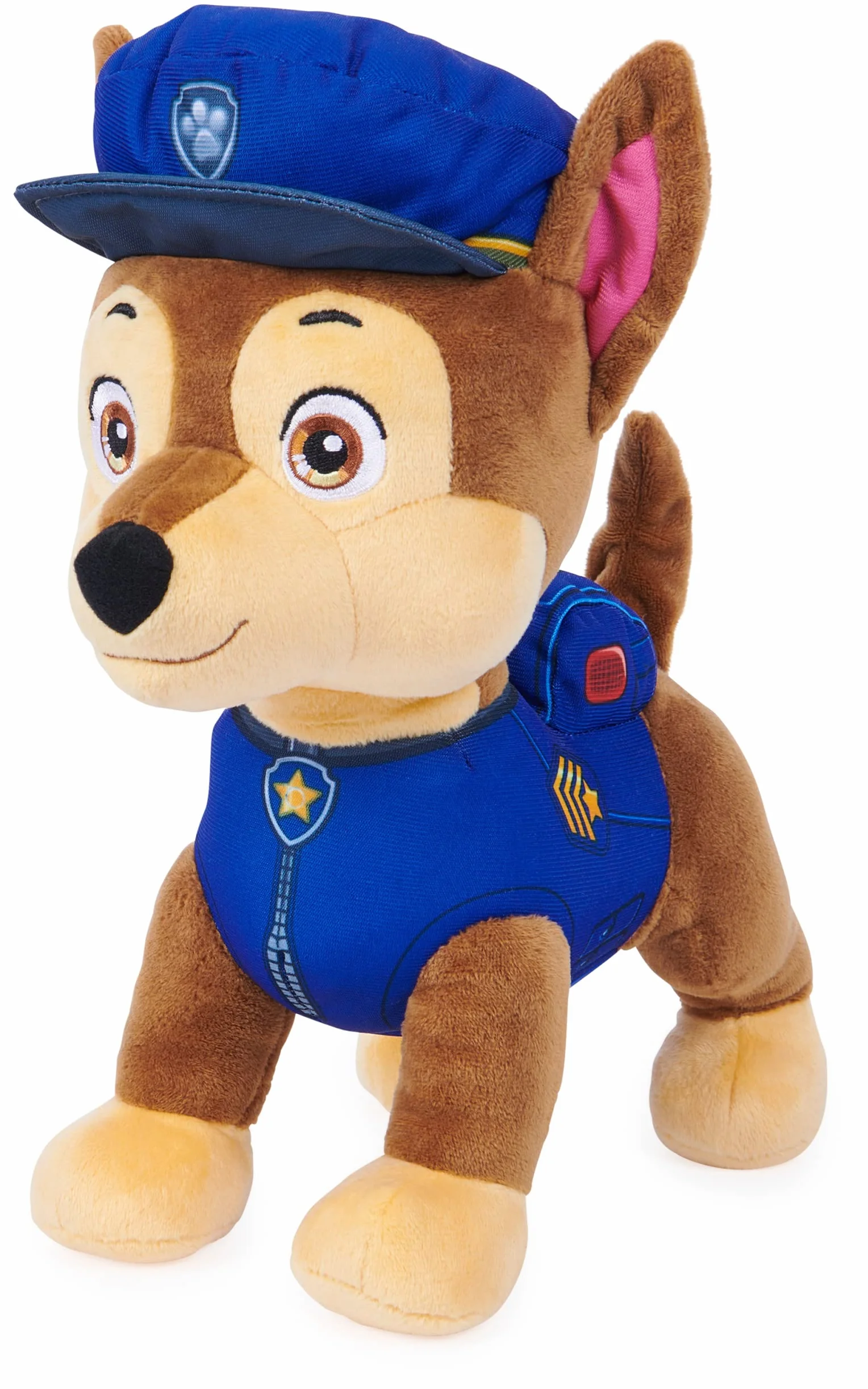 Paw Patrol, Talking Chase - Juguete de Peluche Interactivo de 12 Pulgadas de Alto con Sonidos, Frases y Cola meneando, Animales de Peluche, Juguetes para niños a Partir de 3 años
