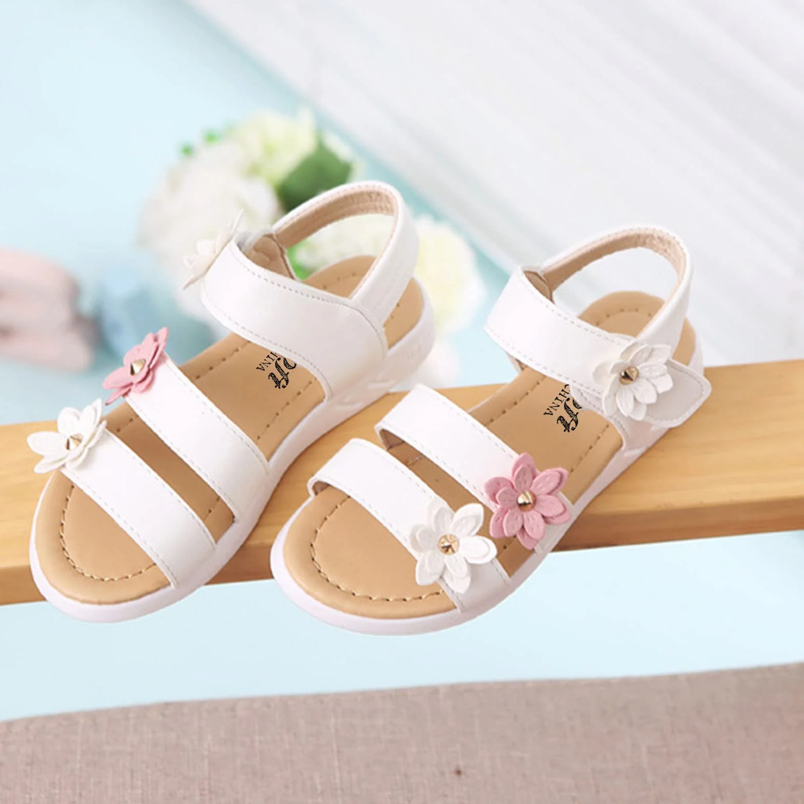 Sandalias Niña Verano, Lindo Dibujos Animados Zapatos Ligero Antideslizantes Princesa Chanclas Bebé Playa Caminar