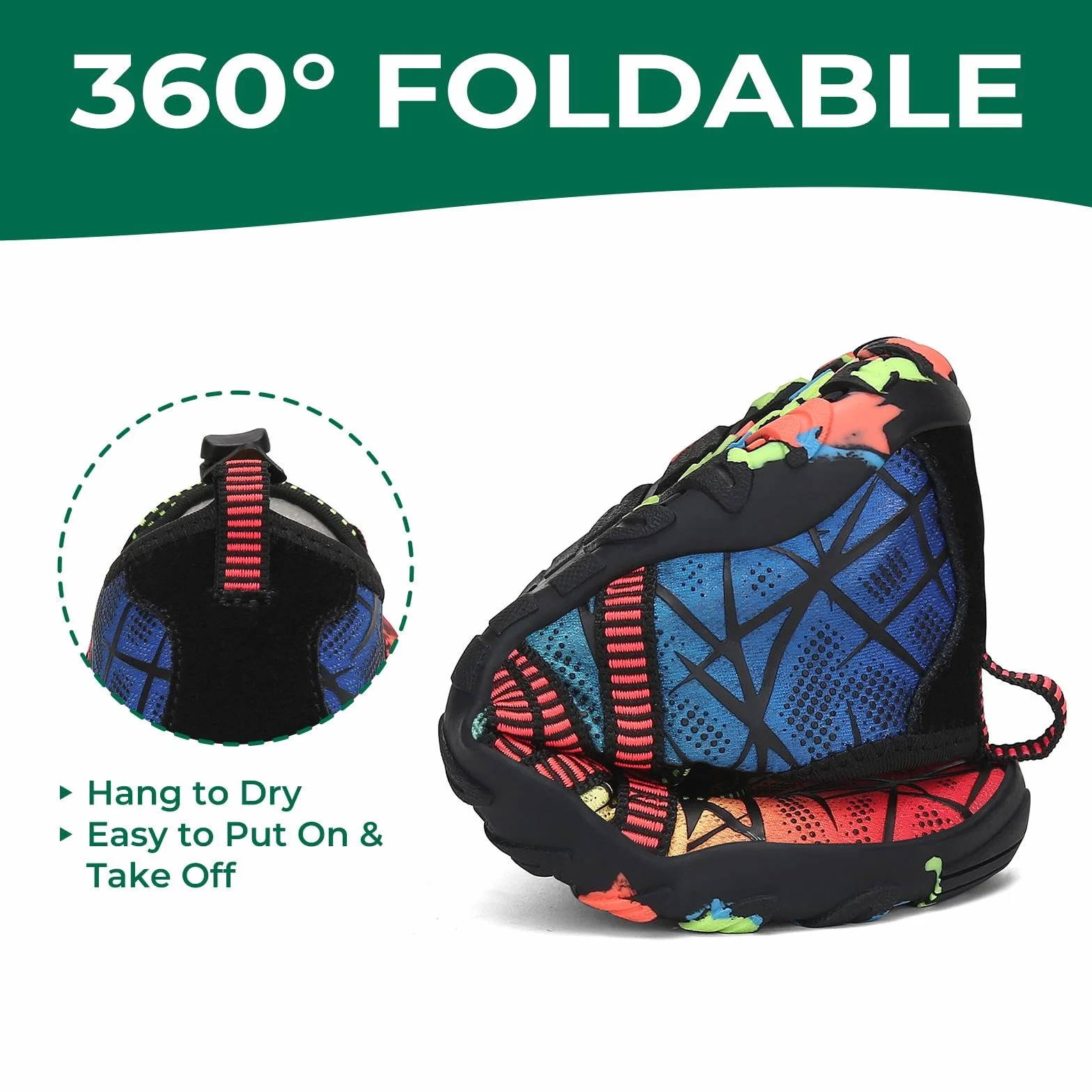 SAGUARO Escarpines Agua Zapatillas Antideslizante Playa Piscina Surf Acuaticas 24-36 EU