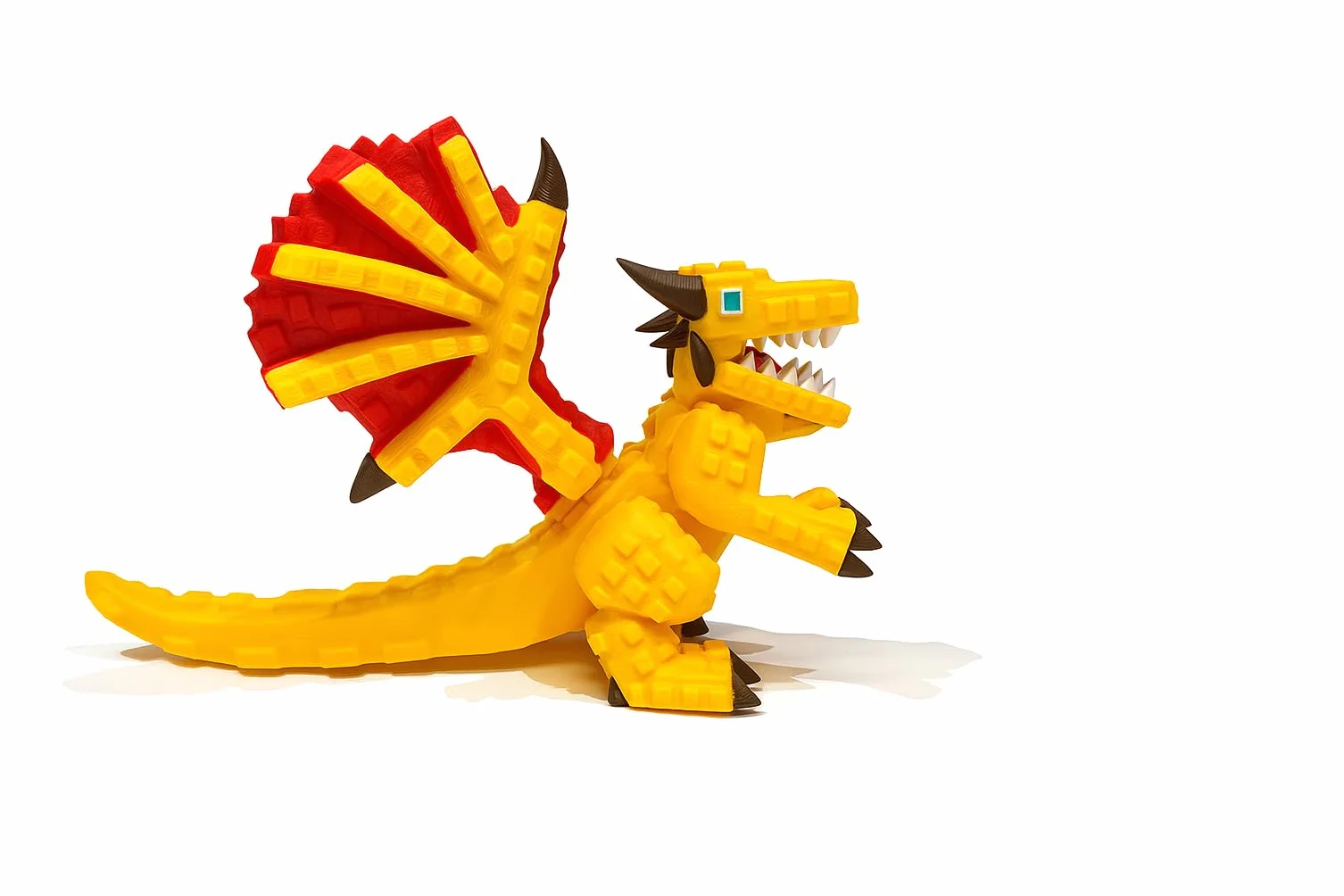 Dragon Cannelloni – Figura articulada Brainrot Italian Memes XXL de 21 cm – Colección Oficial Brainrot - Dragón Amarillo Brain Rot – Dragón Caneloni Figura Coleccionable Viral - 67 Tralalero Tung Tun