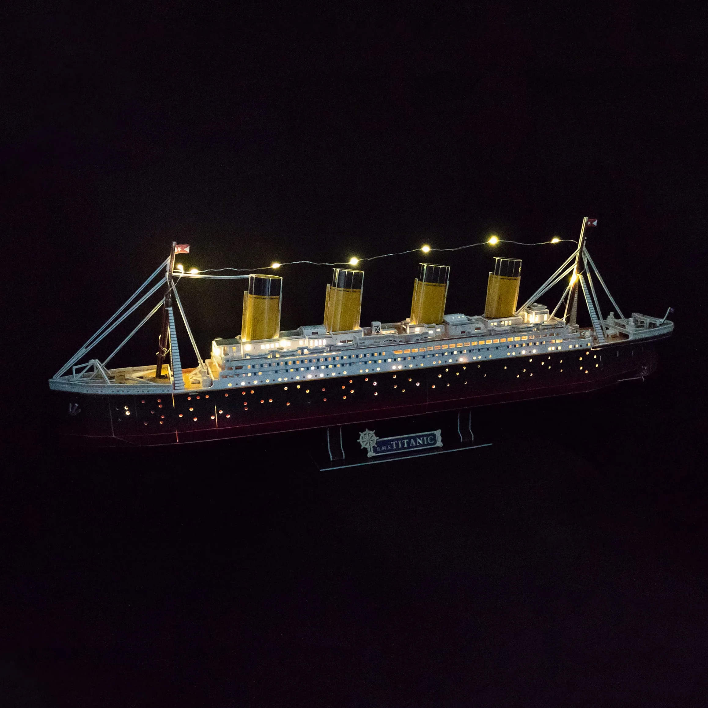 Puzzle 3D Maqueta Titanic LED 266 Piezas para Construir Adultos