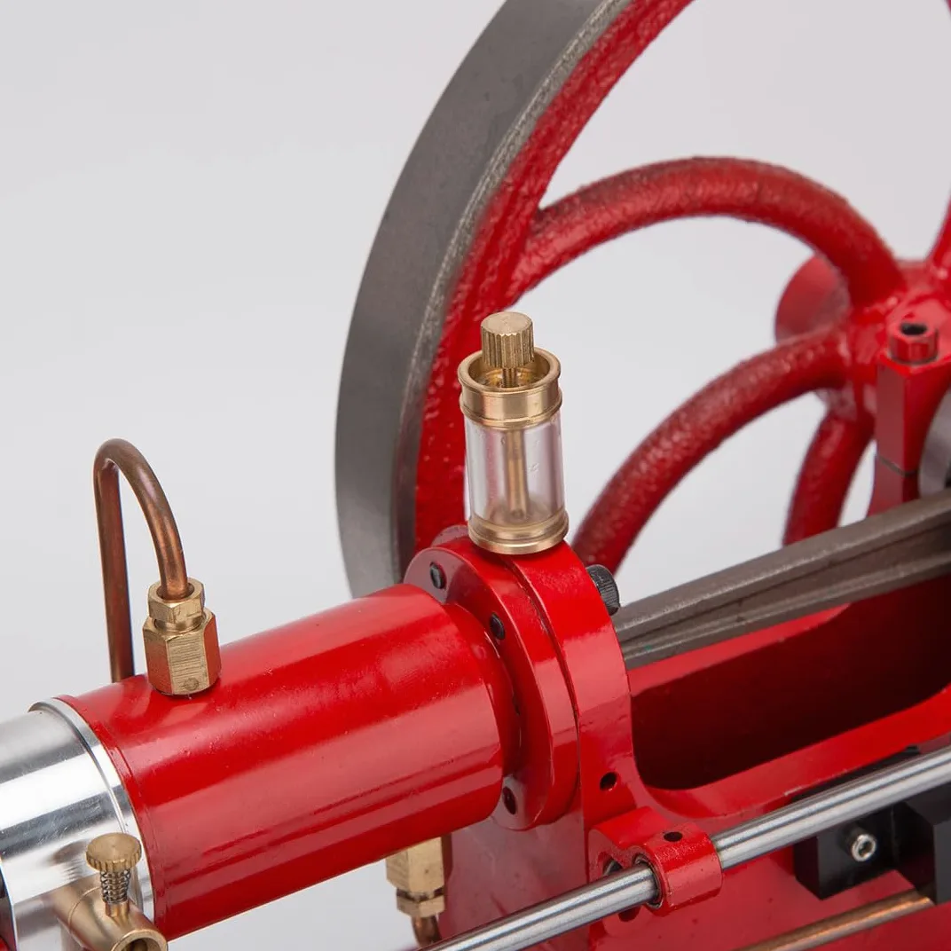 Retro Antiguo Cuatro Niveles Refrigerado por Agua Estacionario Horizontal Motor de Gasolina Modelo Regalo Para Los Amantes De Los Motores Antiguos Y Coleccionistas