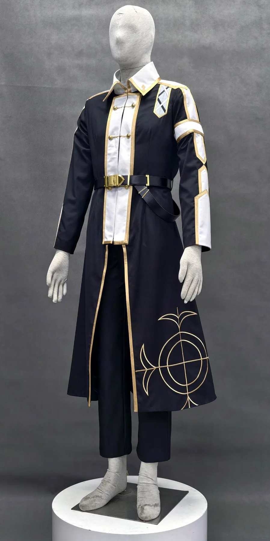 Disfraz de cosplay de anime de talla estadounidense, abrigo largo para hombre, traje de fiesta