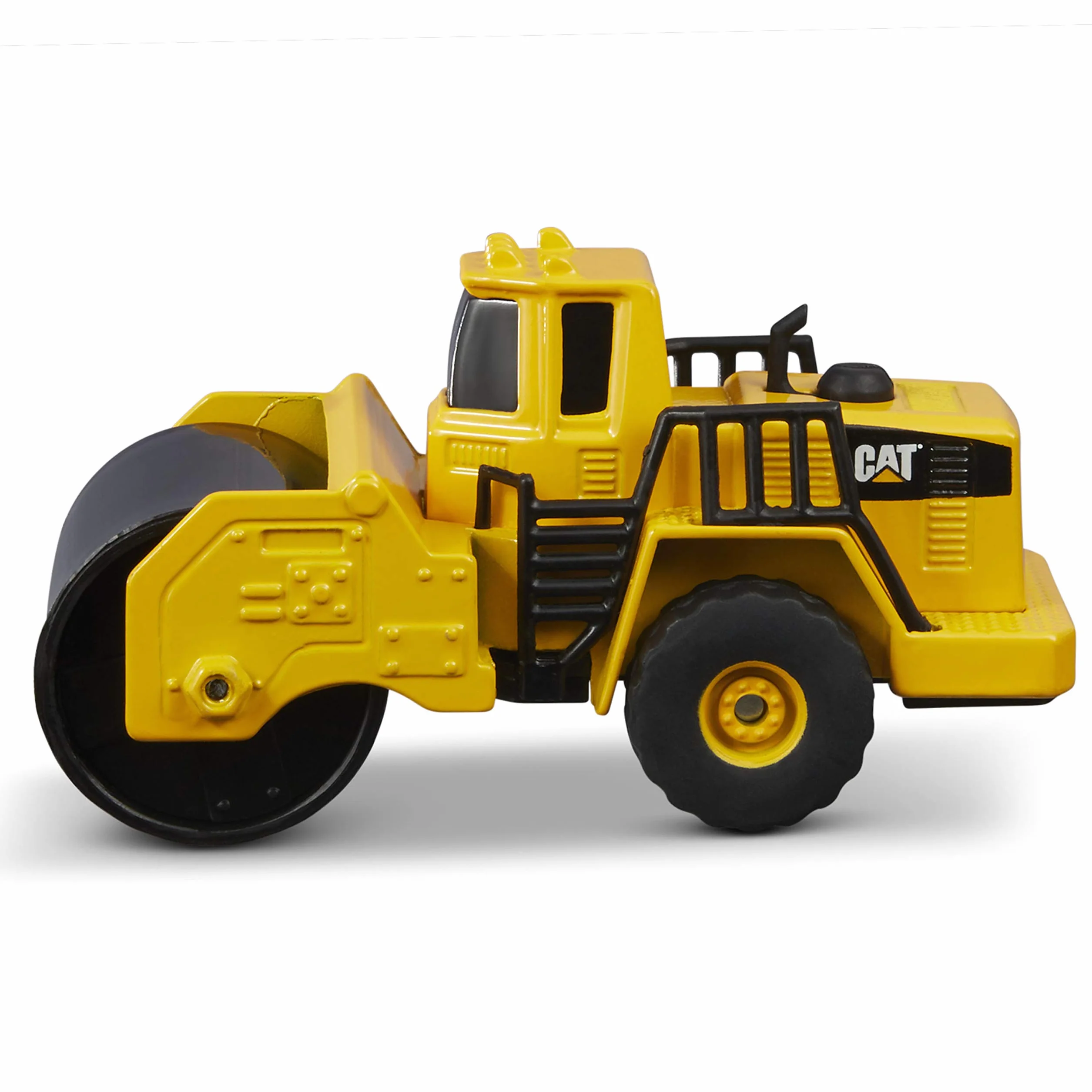 CAT Construction Toys, Die Cast Metal 3 Pack Vehicles - Wheel Loader, Excavator & Steam Roller Toy Set with Moving Parts, Push-Powered, Heavy-Duty Metal, Kids Ages 3 +