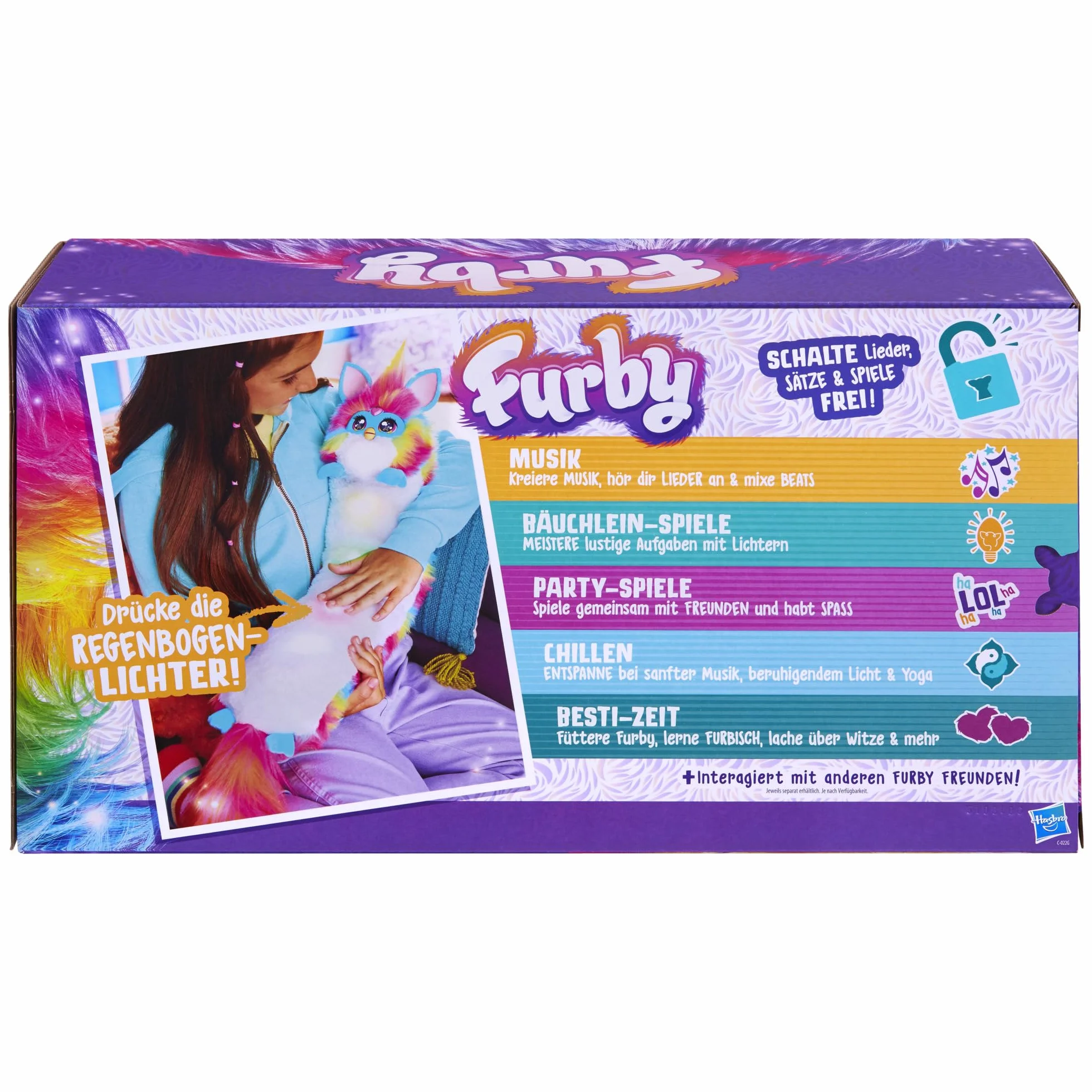 Furby DJ Furby - Juguete Interactivo Arco Iris