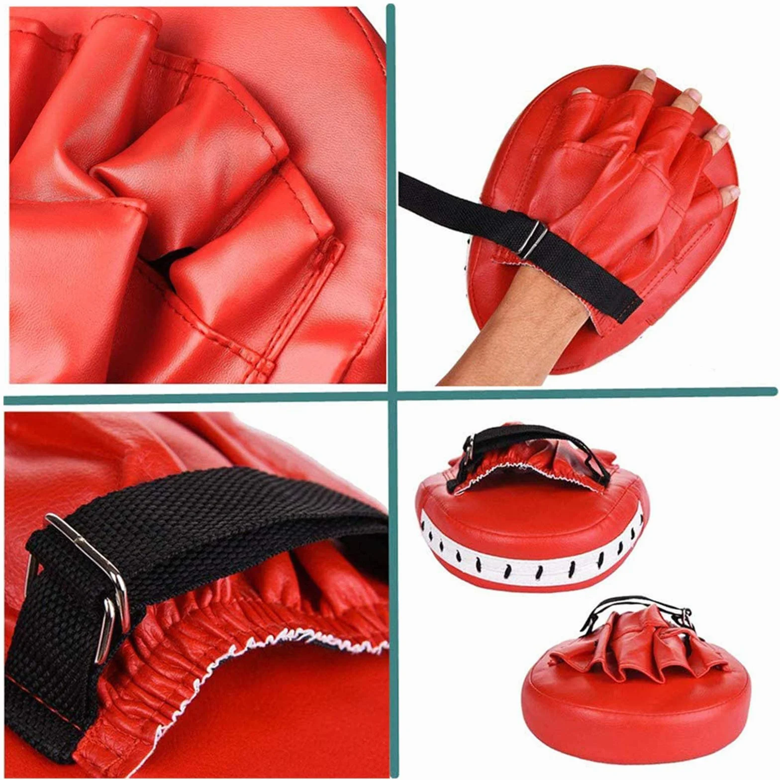 Boxing Punch Mitt Pads Muay Thai Kicking Pad Kickboxing Pad 2PCS