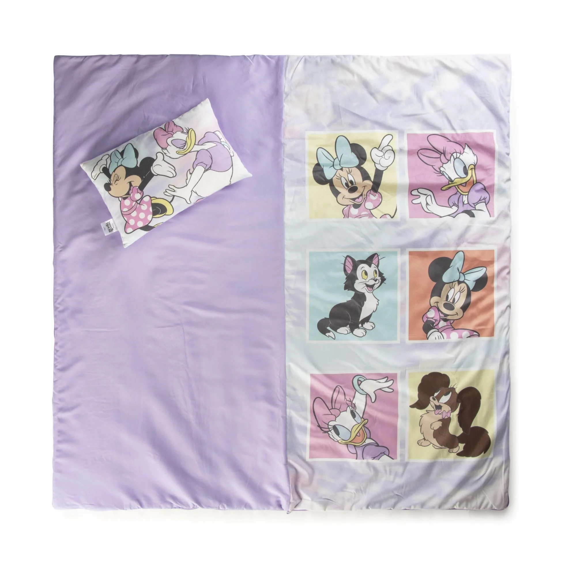 Juego de saco de dormir y almohada para niños, acogedor (137 x 61 cm), saco de dormir interior con asa de transporte y almohada (43 x 28 cm), ideal para viajes escolares y fiestas de pijamas, juego de