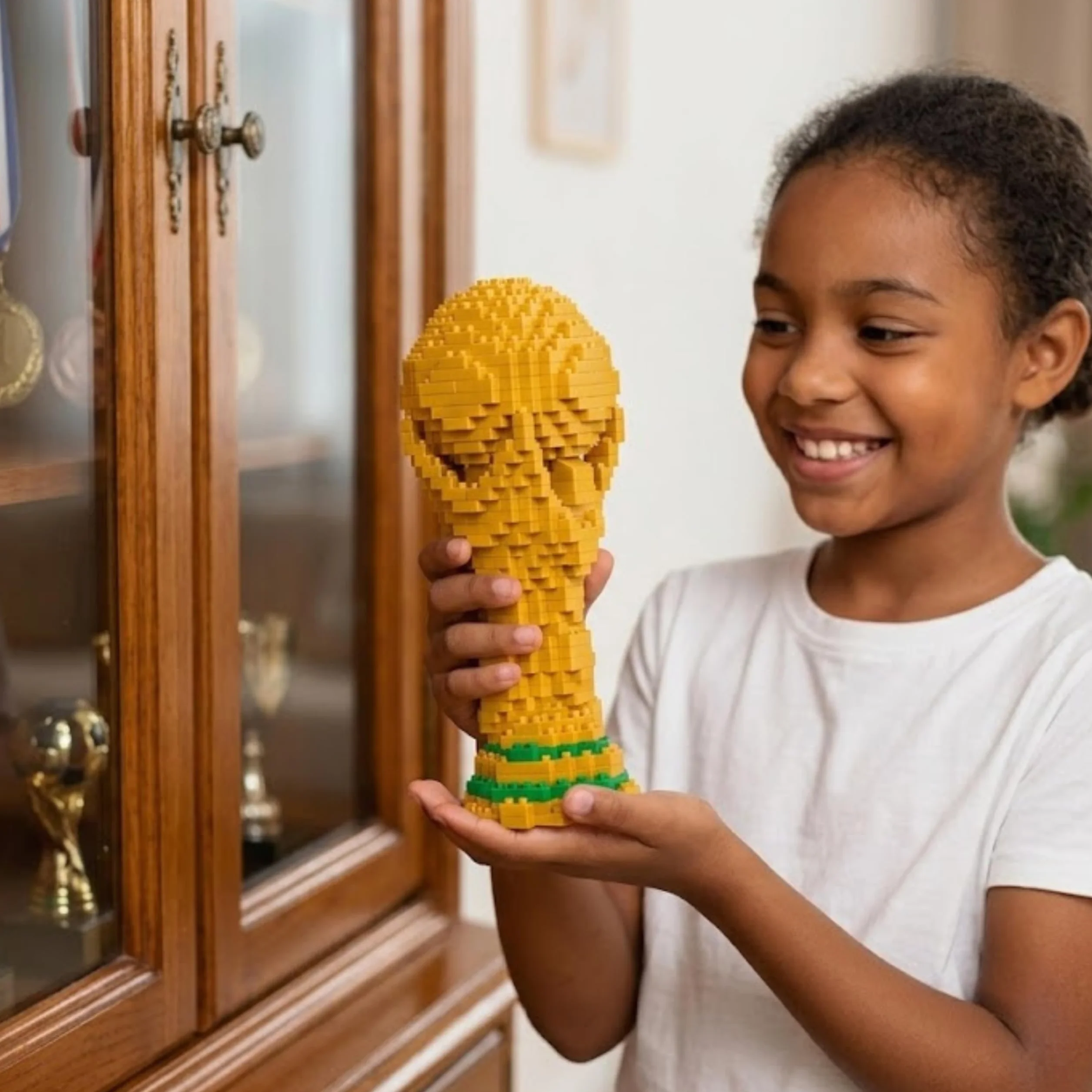 Puzzle 3D Copa del Mundo Fútbol para Niños 6-10 Años Regalo