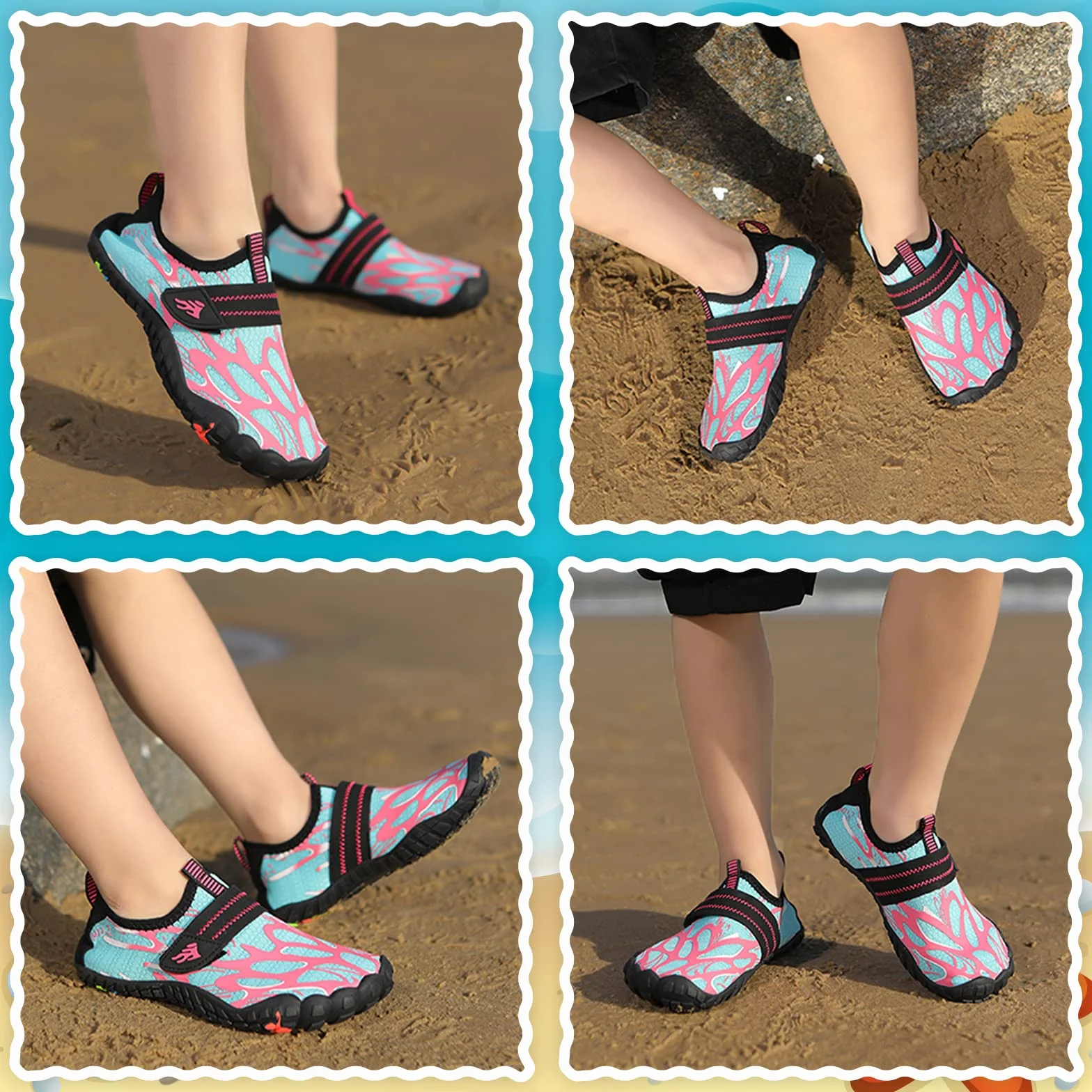 Hanani Zapatos de Agua Niño Escarpines de Baño Barefoot Calcetines de Natación Secado Rápido Descalzo