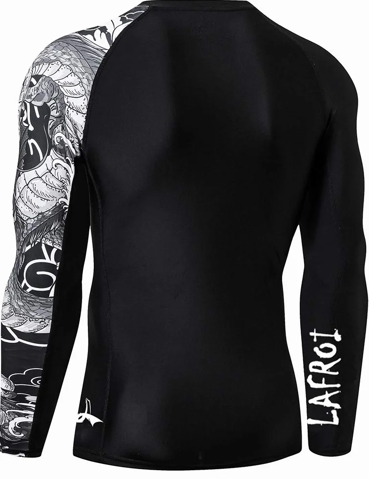 Camiseta de Neopreno Protectora de Compresión para Hombre Manga Larga UPF 50+ Ajustada LAFROI