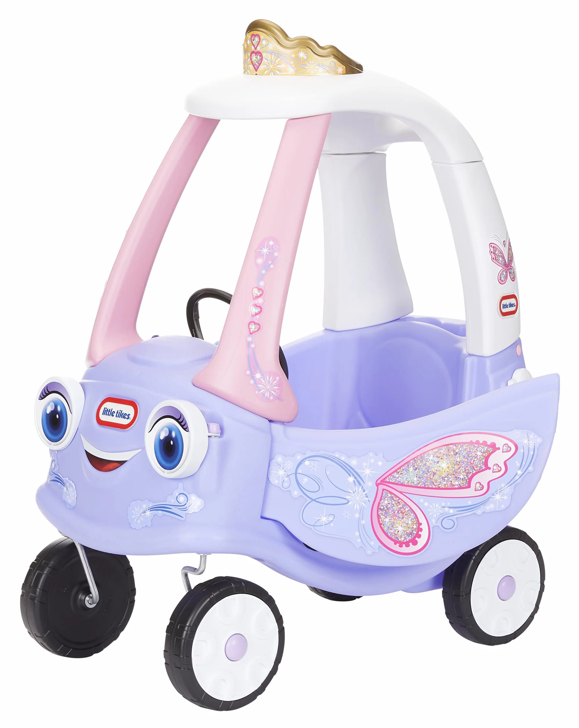 Cozy Coupe - Little Tikes - Fata - Macchinina per bambini - Porte, clacson e pianale da rimuovere - Dai 18 mesi