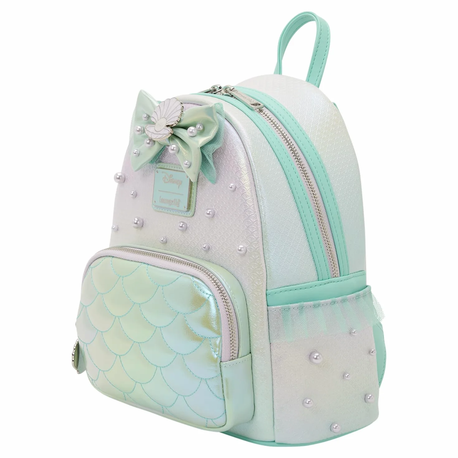 Loungefly Disney The Little Mermaid Iridescent Pearl Mini Mochila