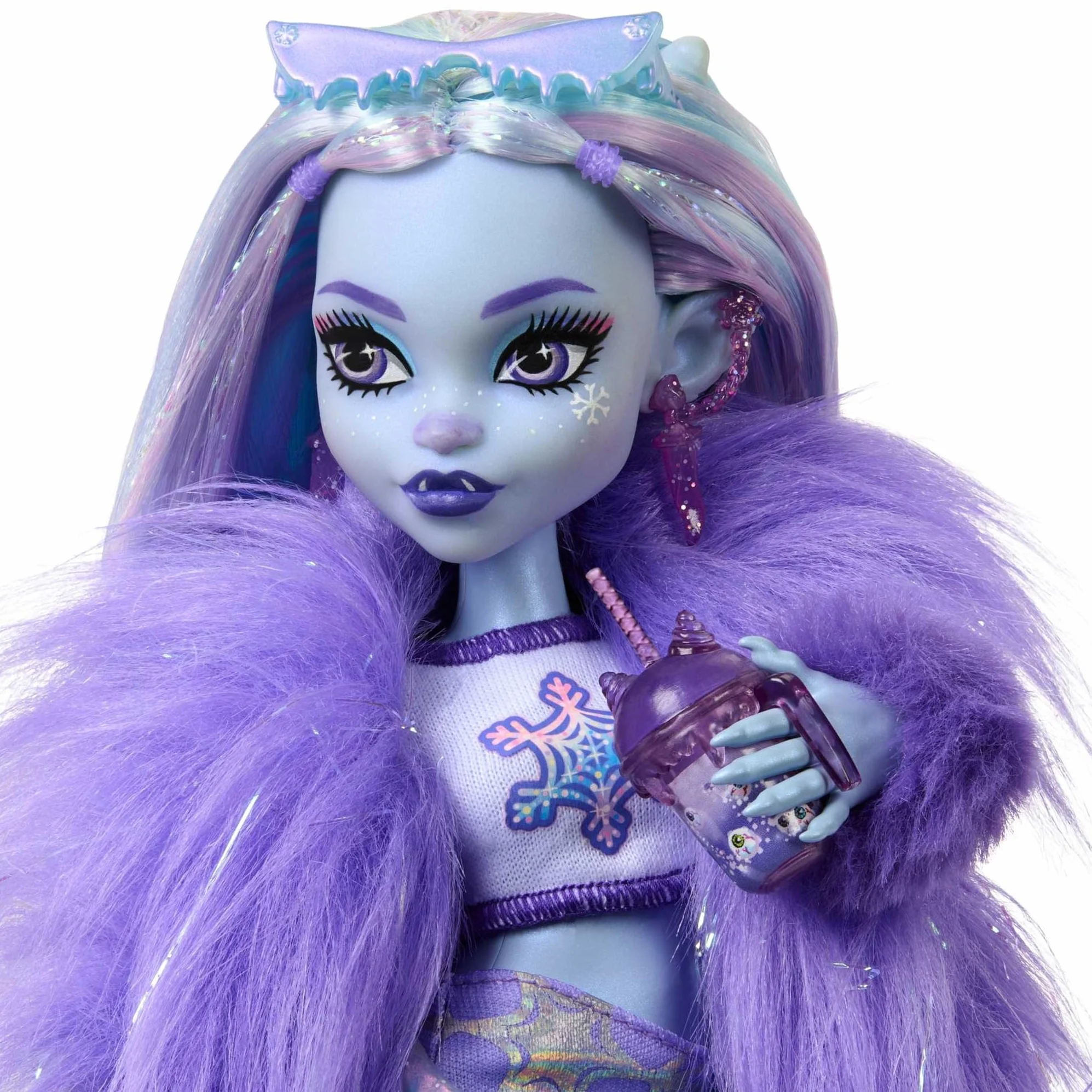 Monster High Abbey Bominable Muñeca articulada con Mascota y Accesorios de Moda, Juguete +4 años (Mattel HNF64)