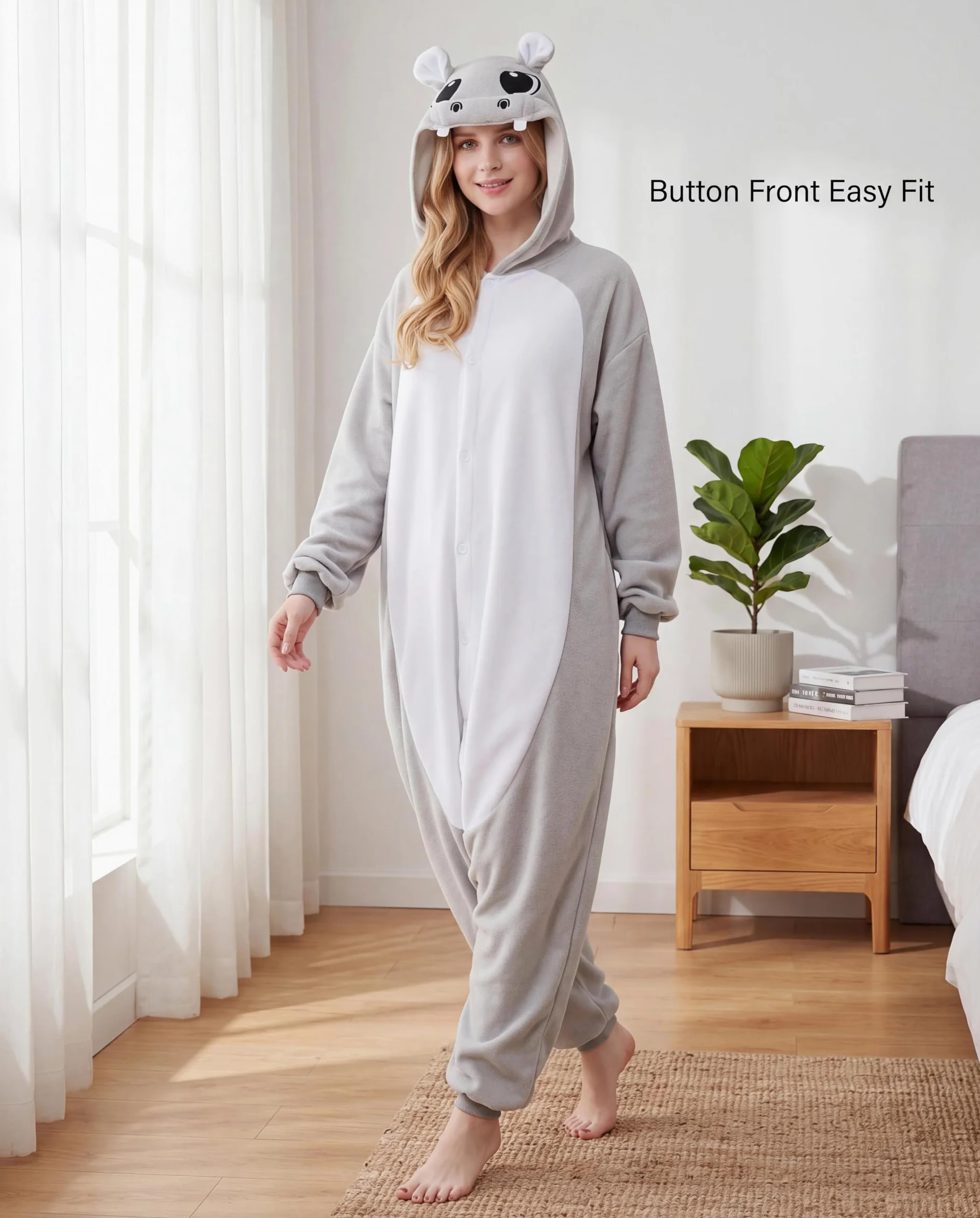 Canasour - Disfraz de panda para mujer (forro polar) - - Small