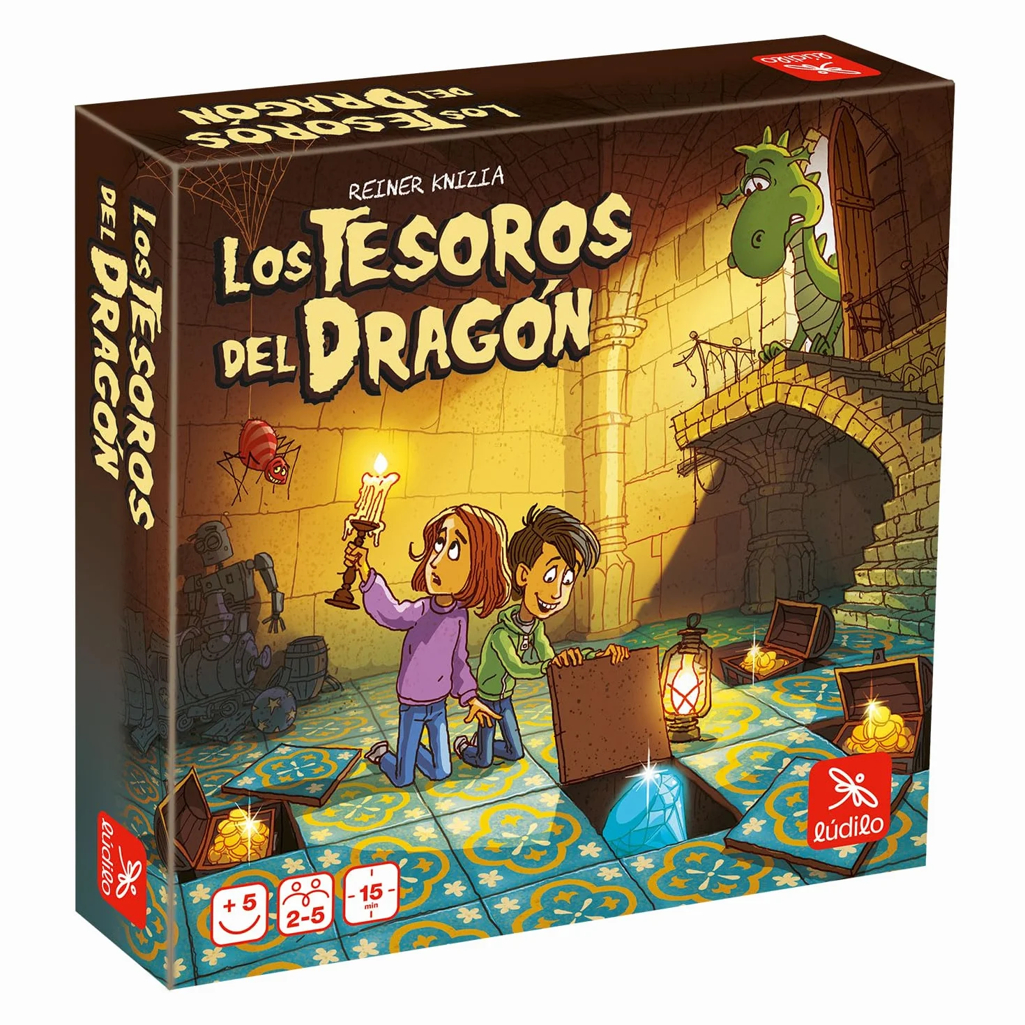 Ludilo - Memory Los Tesoros del Dragón | Juegos De Mesa Niños 5 Años O Más Premiado | Juegos Educativos Niños 5 Años O Más De Altas Capacidades | Juego De Mesa De Memoria | Regalo para Niños
