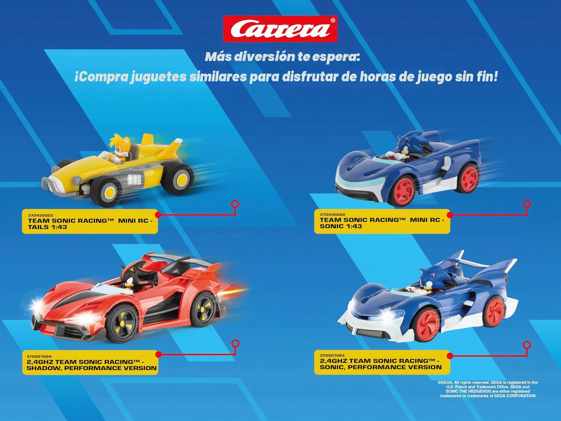 Carrera - 370201061-2,4GHz Team Sonic Racing - Sonic