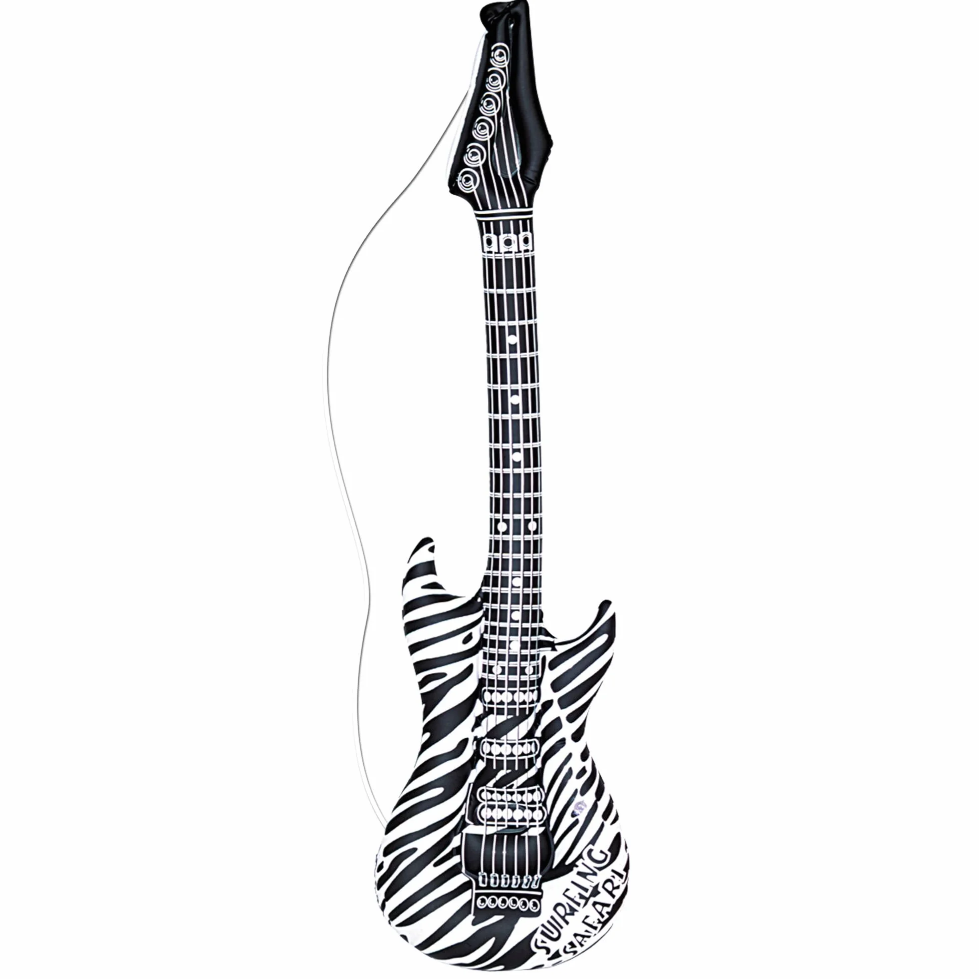 W WIDMANN MILANO Party Fashion - Guitarra hinchable, accesorio de disfraz con correa, guitarra de aire, instrumento para Carnaval