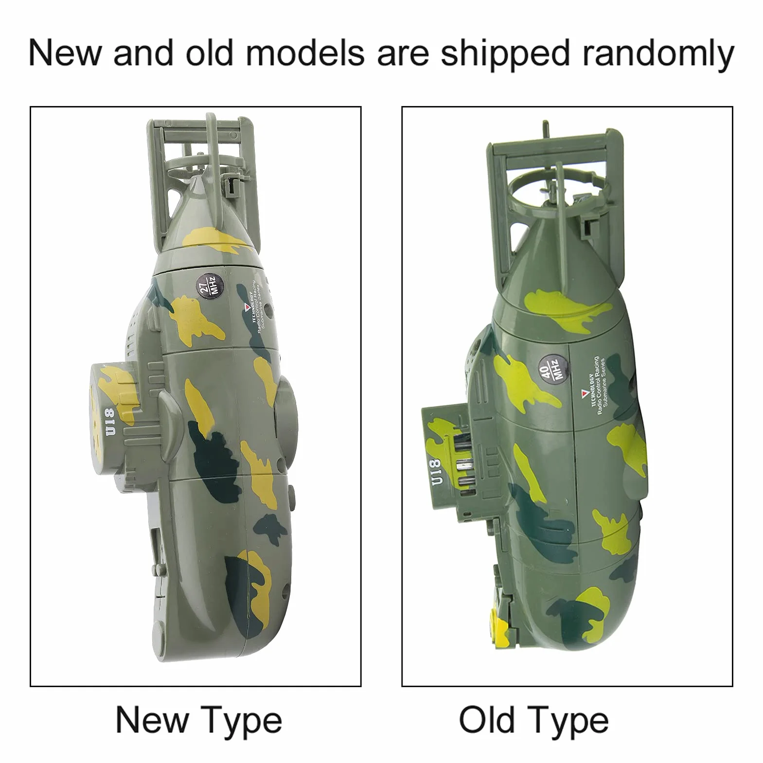 Alomejor Mini Juguete Modelo De Simulación, Juguete Submarino Teledirigido Eléctrico del Barco Submarino RC Militar De 6 Canales