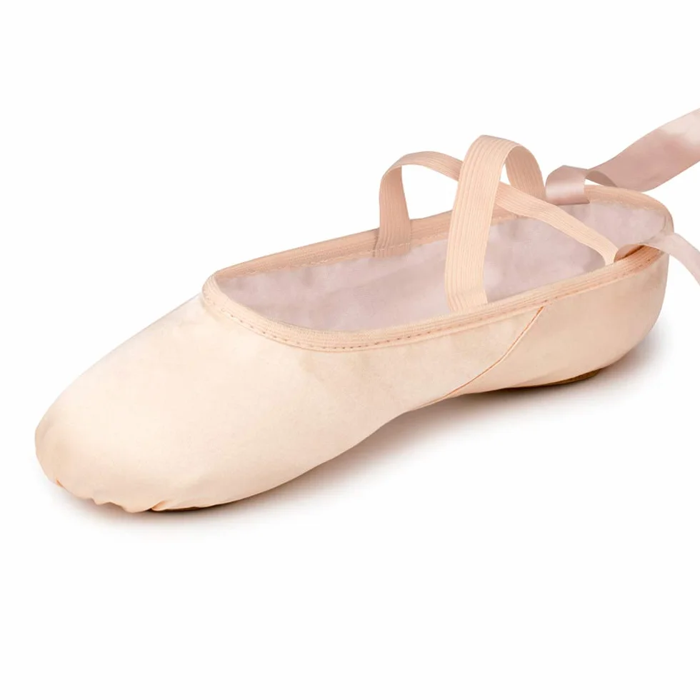 Bezioner Zapatillas de Ballet Suela Partida Satín Zapatos de Danza y Gimnasia