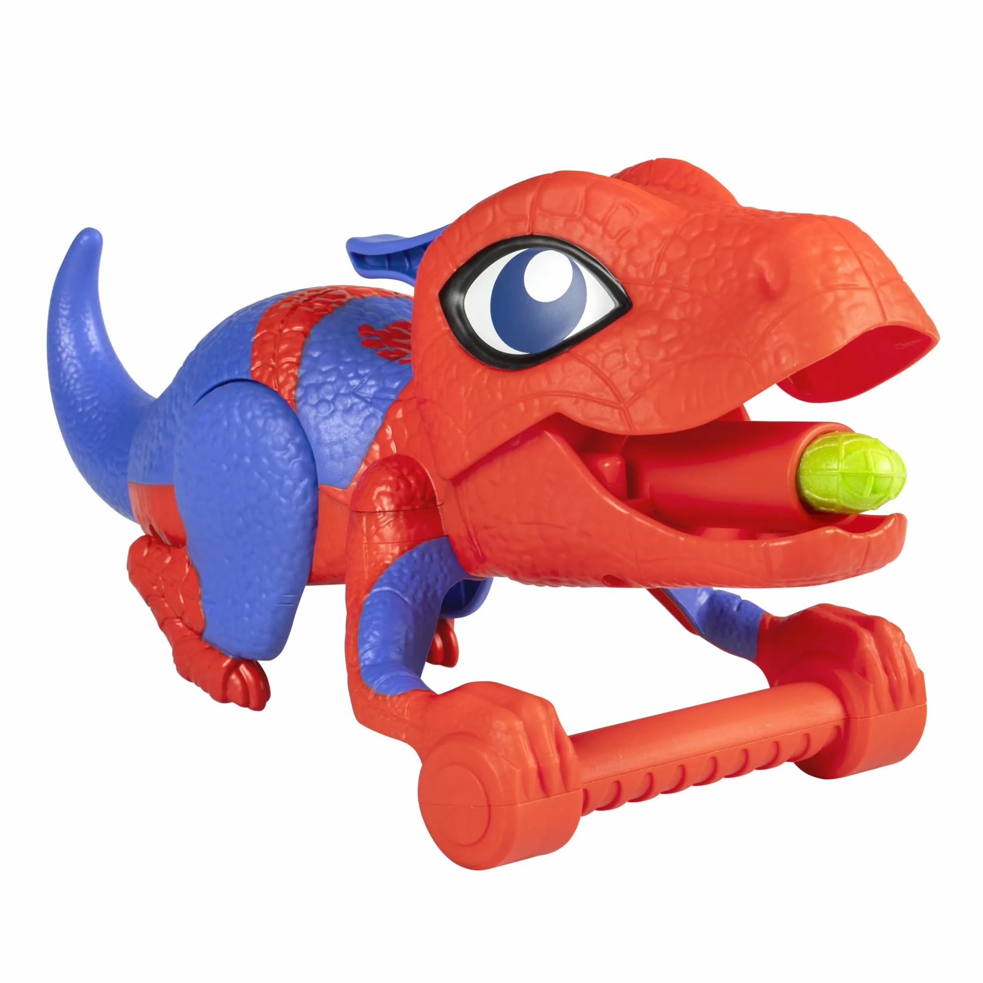 Spidey and his Amazing Friends Marvel Dino-Webs Nerf Spidey-Rex Web Launcher, Juguete de Juego de rol, Juguetes de superhéroe Preescolar para niños a Partir de 3 años