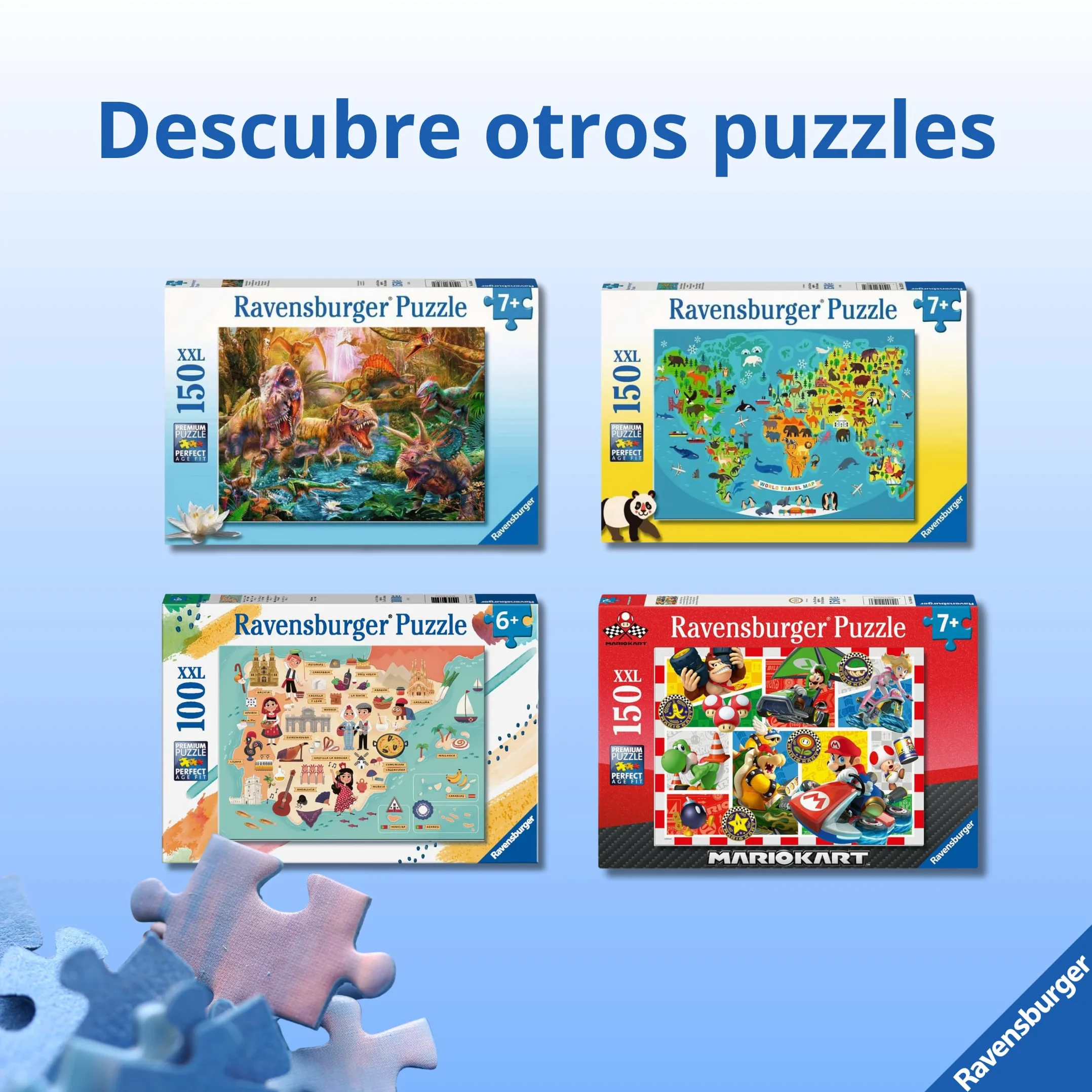 Ravensburger - Puzzles XXL Pokémon | Puzzle 7 Años O Más | Regalo Niño 7 Años O Más De 150 Piezas | Rompecabezas Niños De 49 X 36 Cm | Ravensburger Puzzle