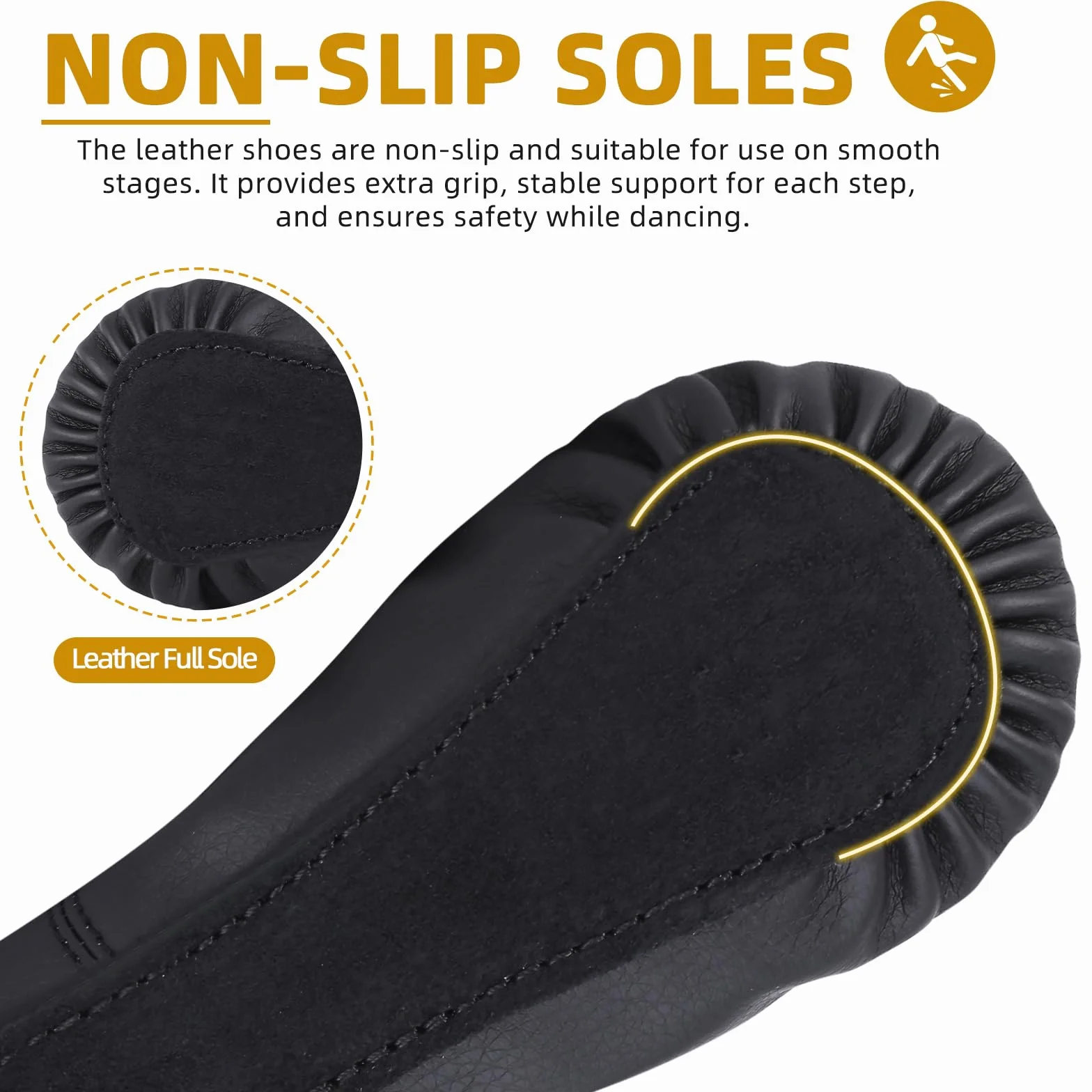 Zapatillas de Danza PU-Cuero Zapatos de Ballet Suela Completa Calzado Gimnasia Ritmica para Niña y Mujer 22-43 EU