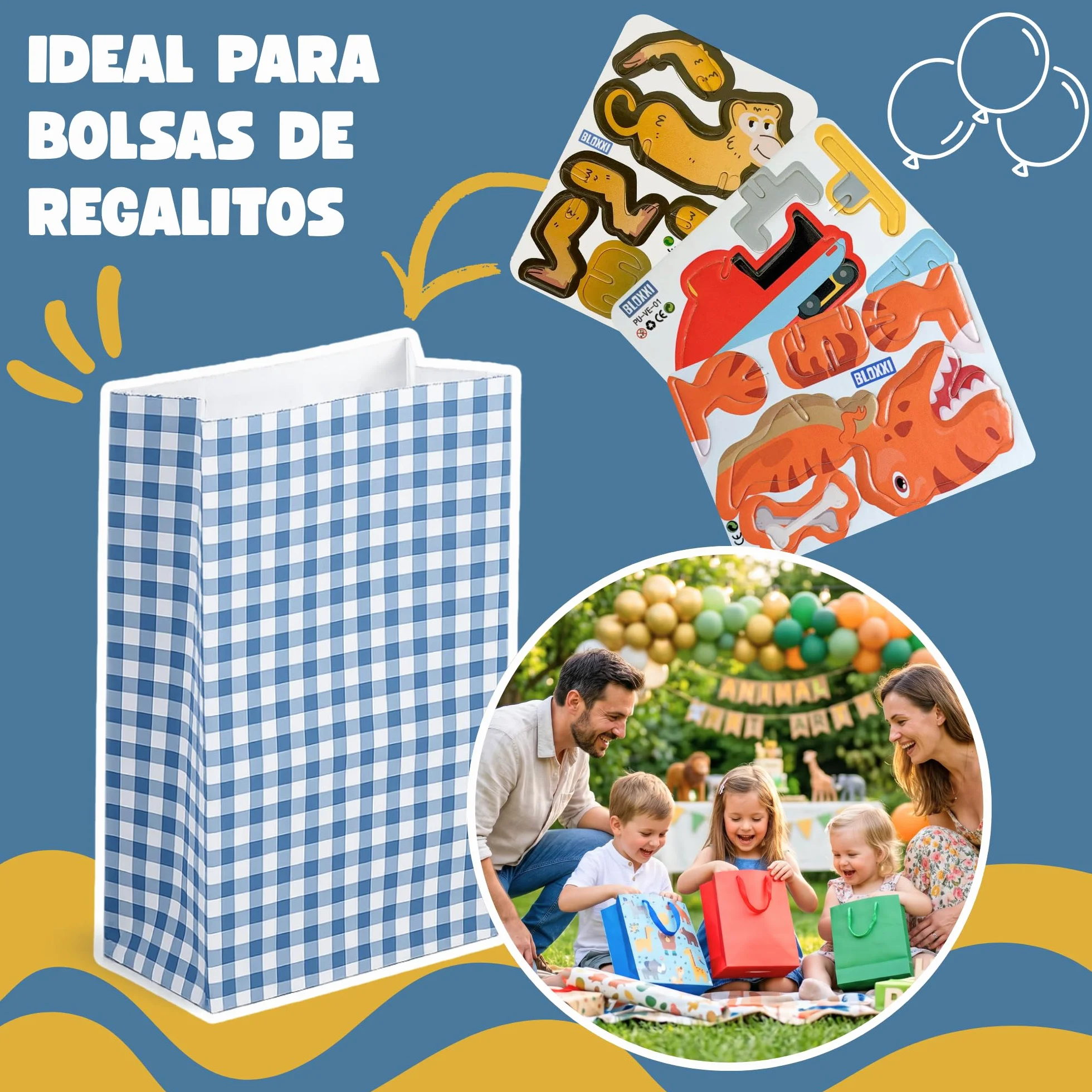 Puzzles 3D para Niños Set 25 Animales Actividad Educativa Creativa Regalos Fiestas Cumpleaños