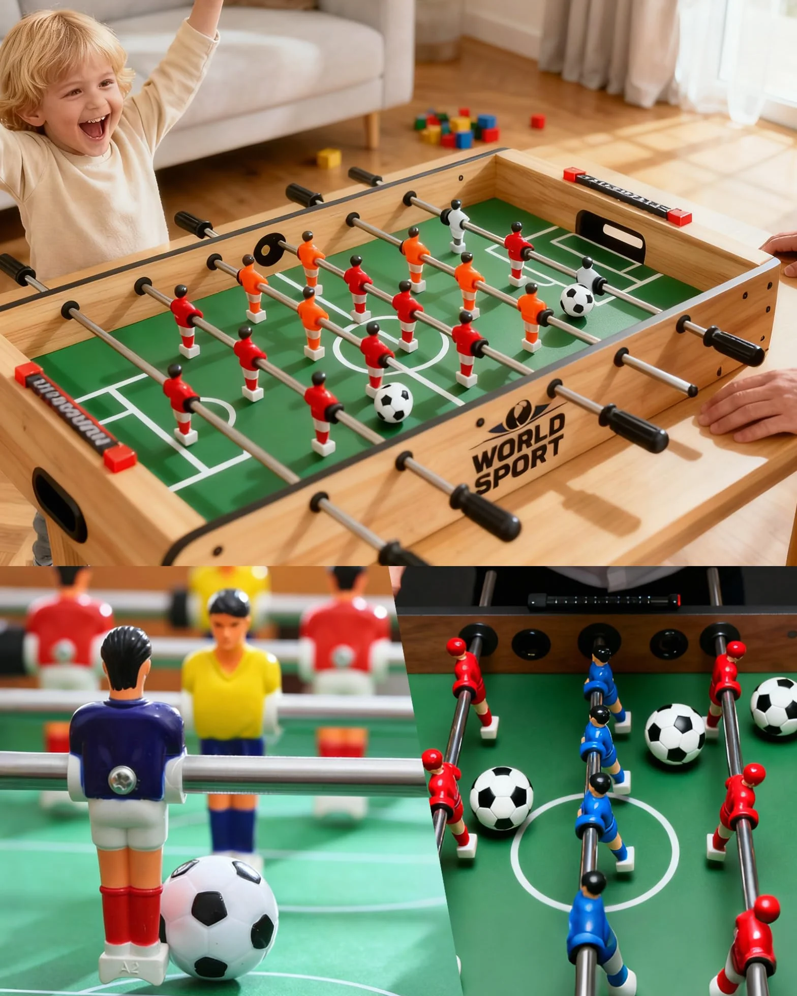 10 Pelotas Futbolín – Bolas Repuesto 32 mm para futbolines para niños y Adultos, Accesorios para Juegos de Futbol y Entrenamiento