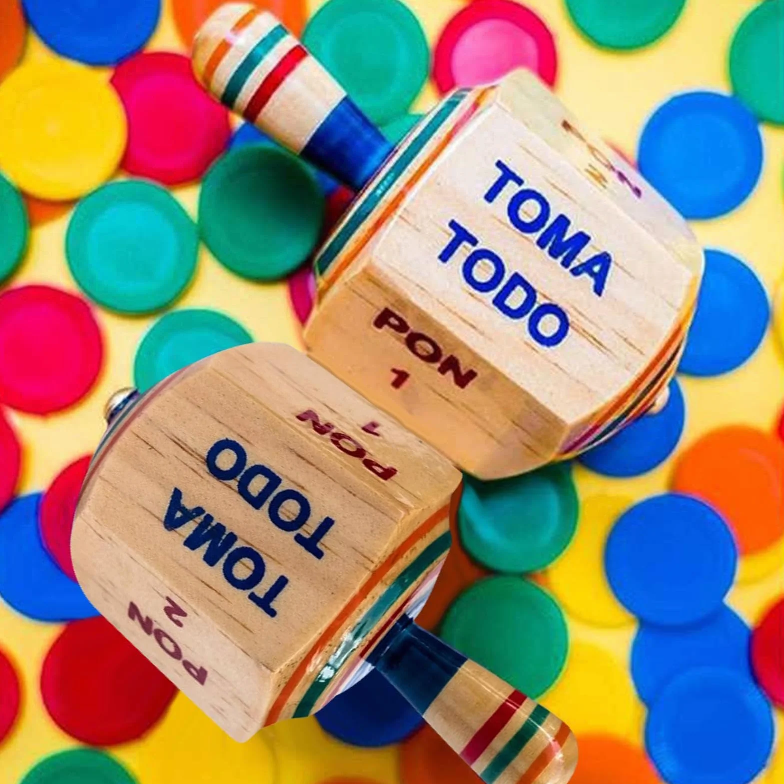 Pirinola Mexicana Spinner Tall Tops Juego tradicional mexicano Toma Todo Juego Mexicano Juego de Madera Mexicano Juego de Disco Tradicional para Adultos Bachelor Home Home