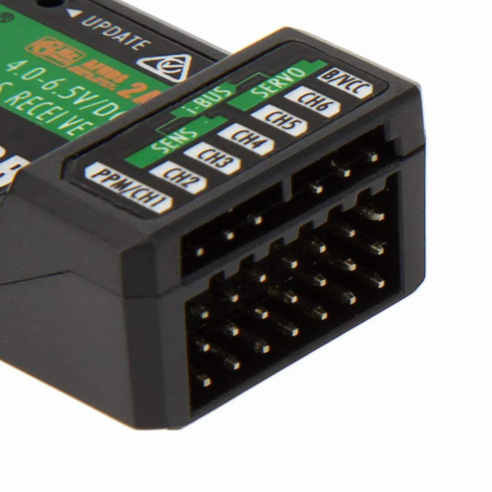 Salida PPM de Receptor de 6 Canales, con transmisor Flysky i4 i6 i10 Compatible con Puerto iBus, para Control Remoto 2.4G Flysky FS-iA6B