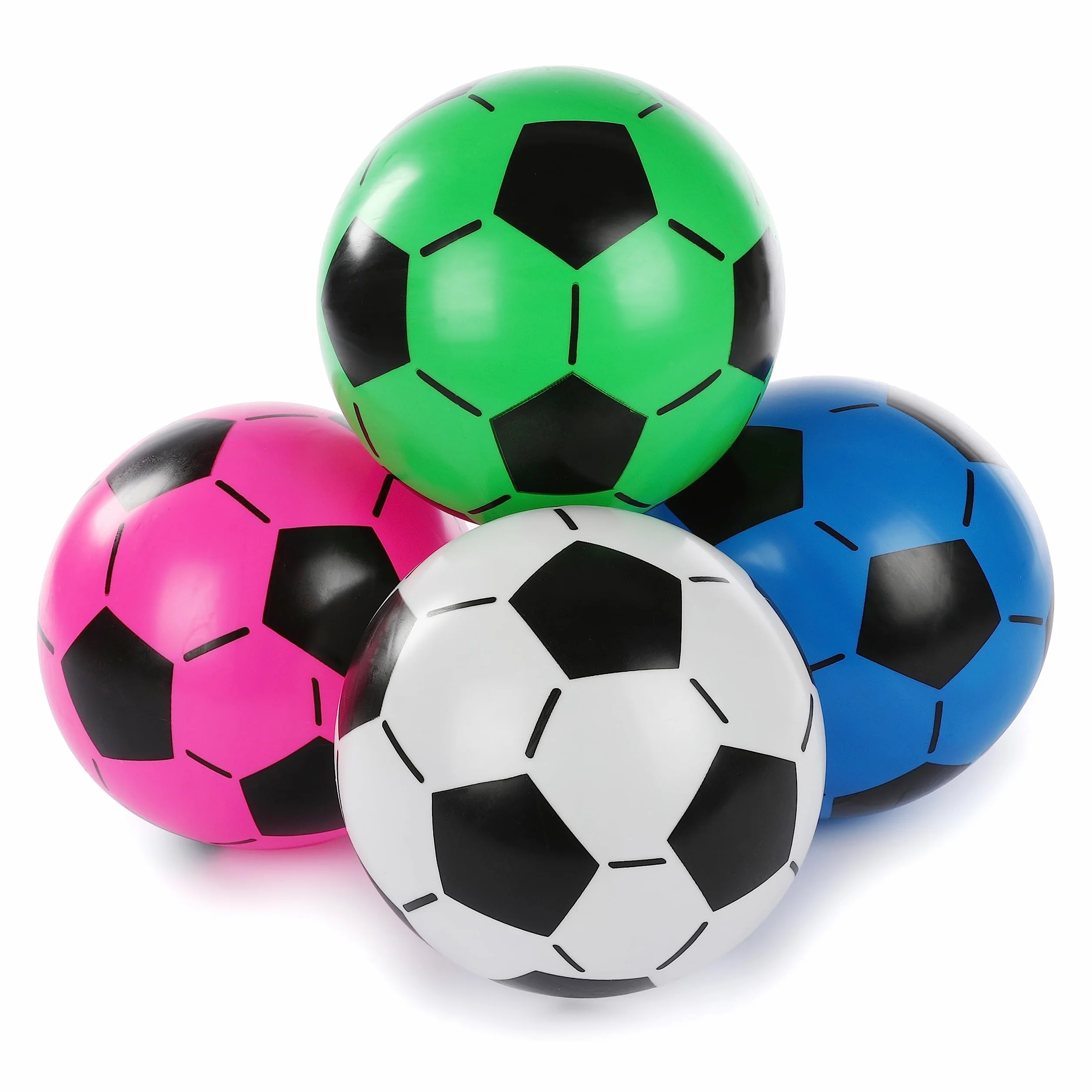 balón Infantil Juego de 4 - balón Infantil de PVC para Interior y Exterior para casa, jardín, Agua y Playa - 20 cm