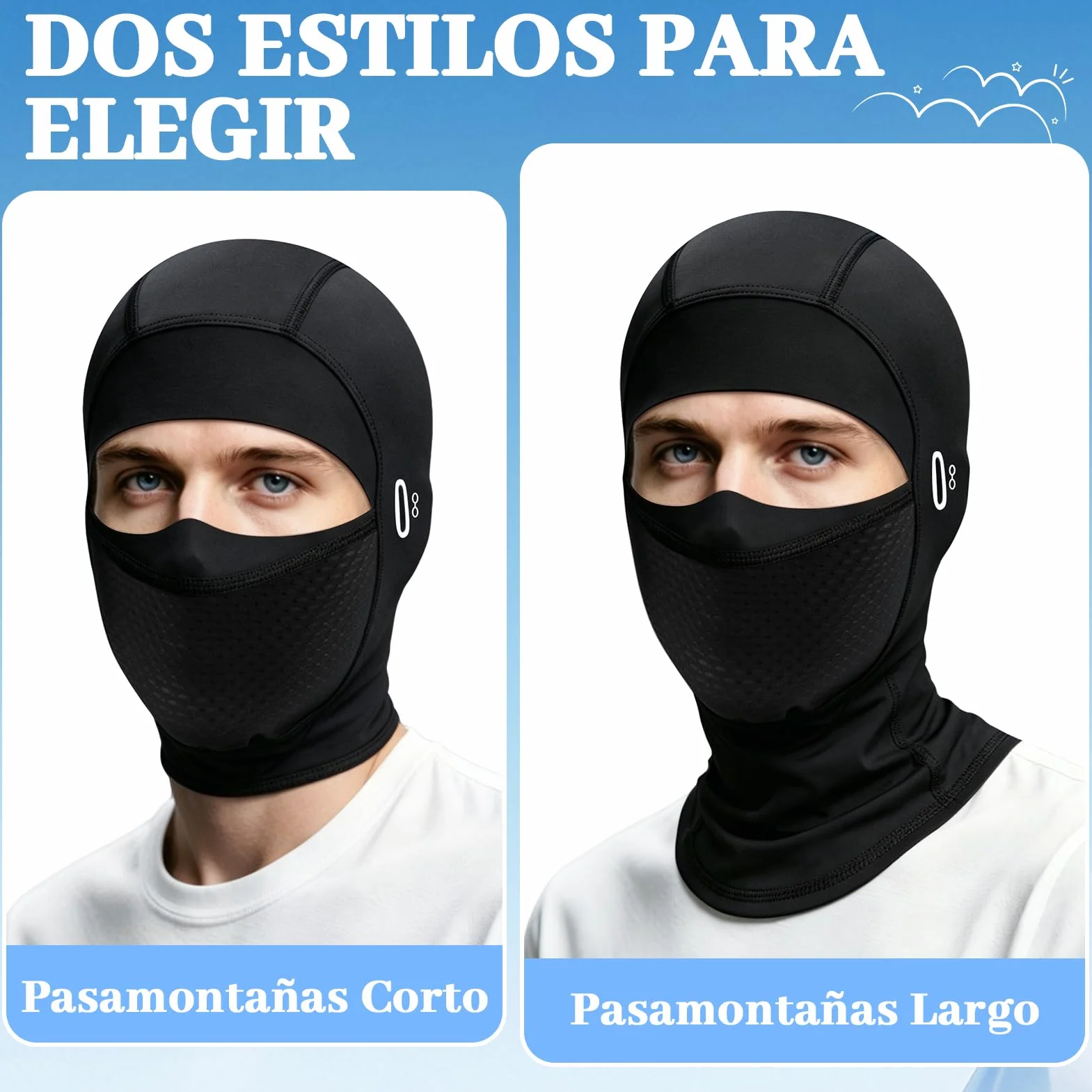 Kiiwah Pasamontañas Verano Transpirable Balaclava Moto Protección Solar Sotocasco Fino Hombre Mujer Motocicleta Ciclismo