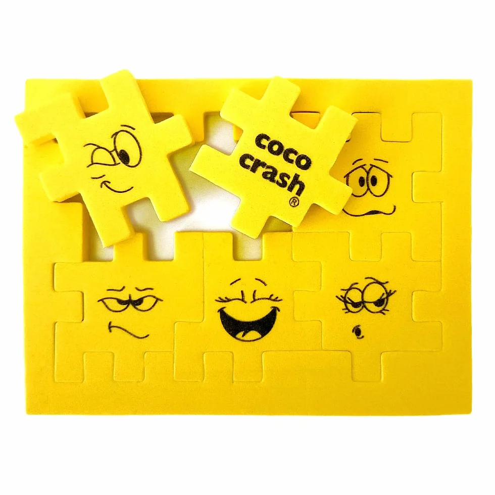 Set de 6 Puzzles 3D Cubo de Goma EVA, 6 Niveles de Dificultad, Juego de Ingenio y Desafío Mental, Coco-Crash EVAPAL