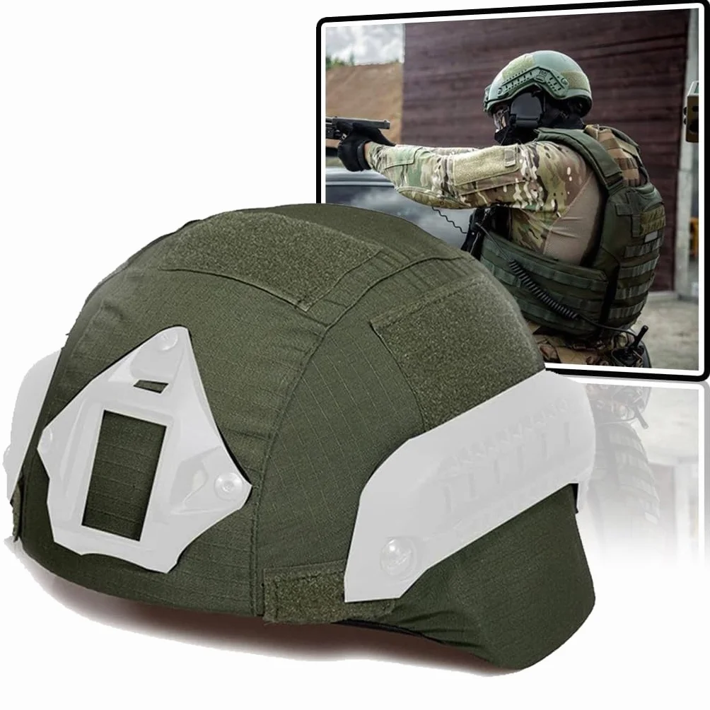 Funda Tela Casco Mich 2000 Camuflaje Táctico Accesorios Resistentes Arañazos para Airsoft Paintball Caza