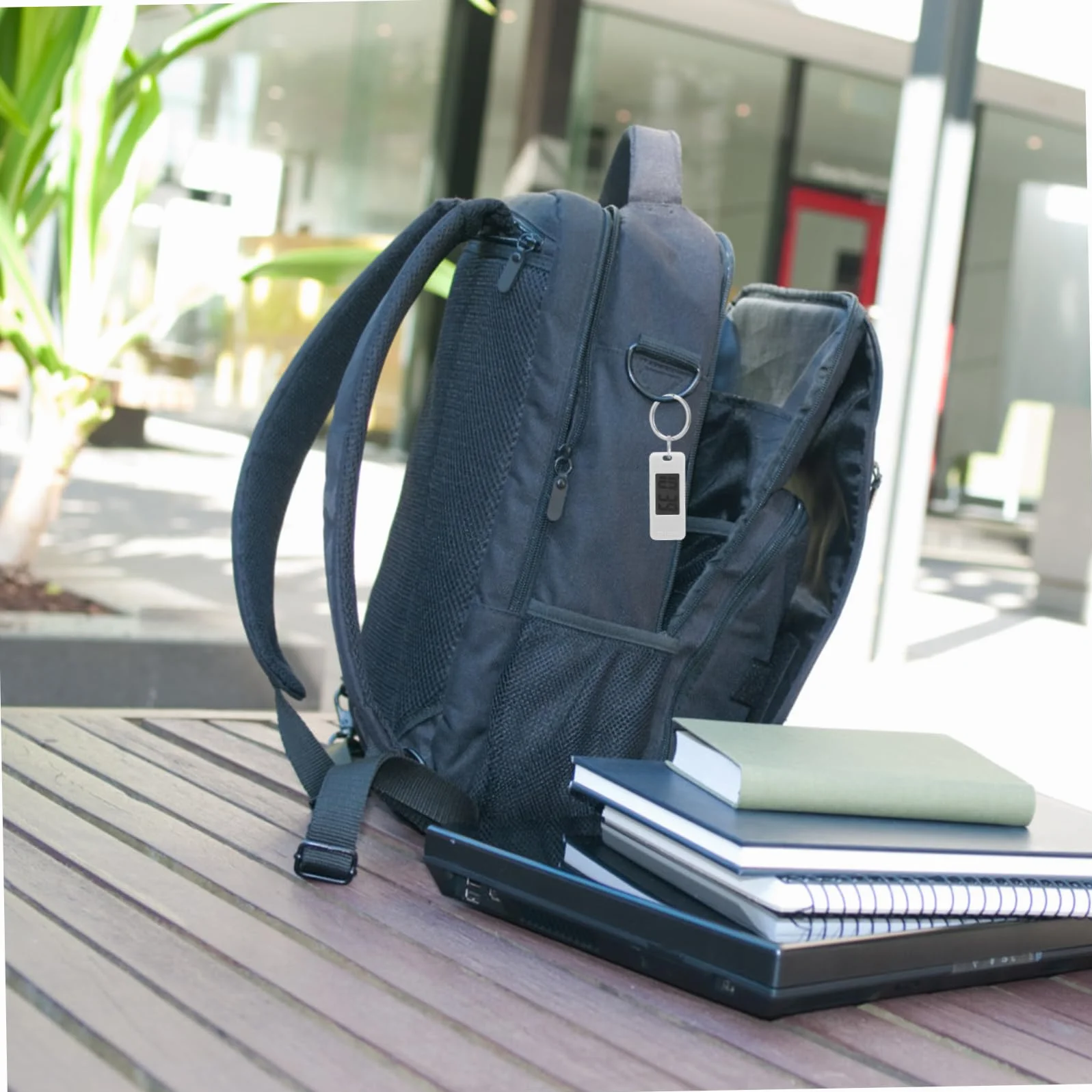 VALICLUD Llavero Reloj Digital de Bolsillo Pequeño Médico Silencioso Colgante ABS