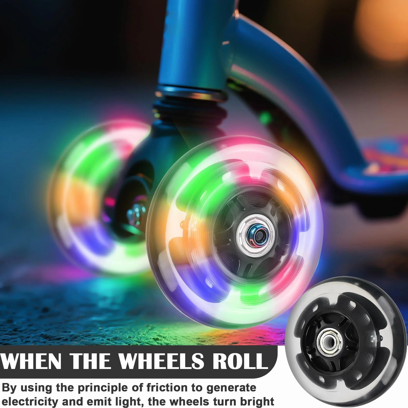 Ruedas de repuesto para scooter 120 mm 80 mm 4 ruedas acrobacias