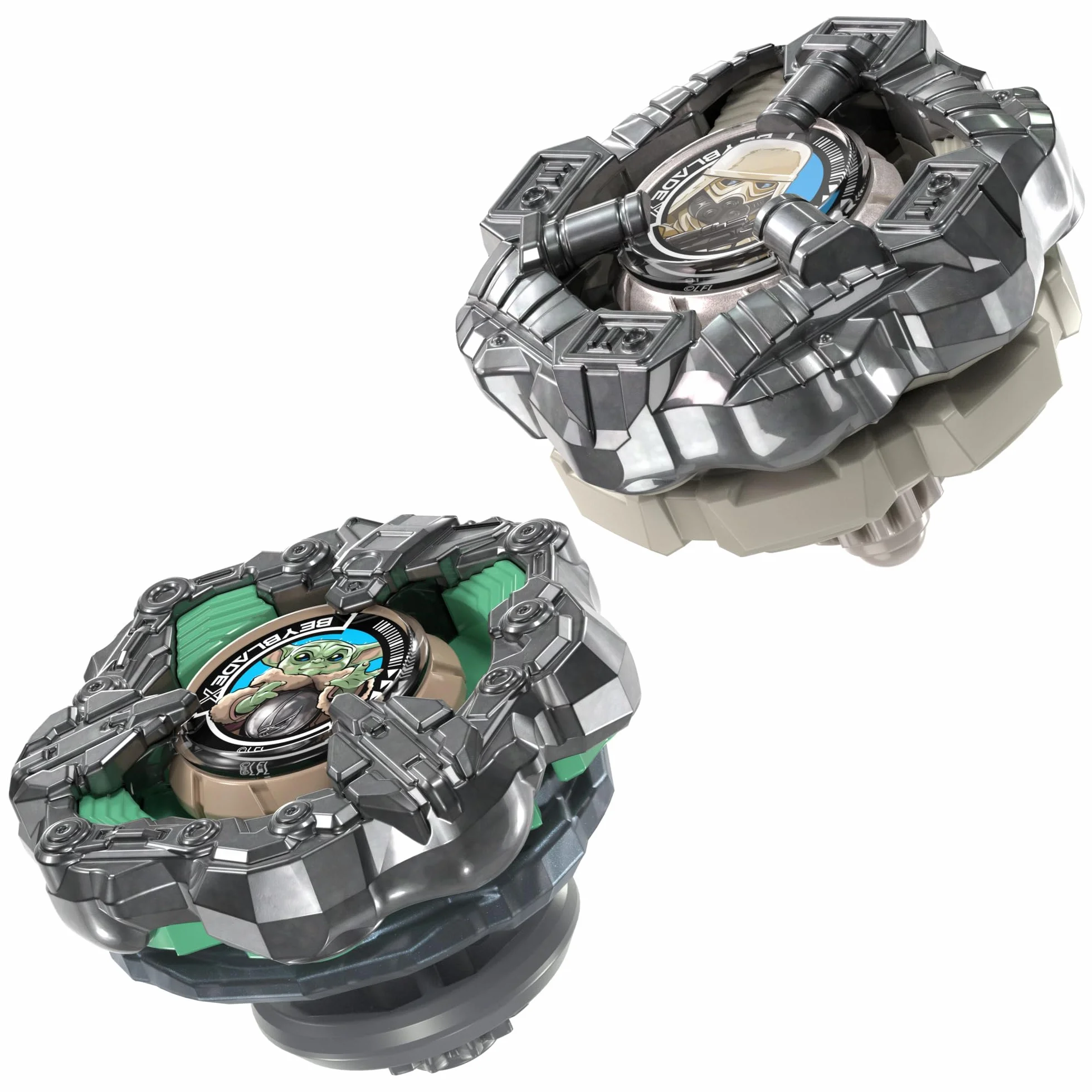 Colaboración Beyblade X y Star Wars, Grogu vs. Snowtrooper, 2 Tops de Batalla Takara Tomy, 2 lanzadores, Juguetes Star Wars, A Partir de 8 años
