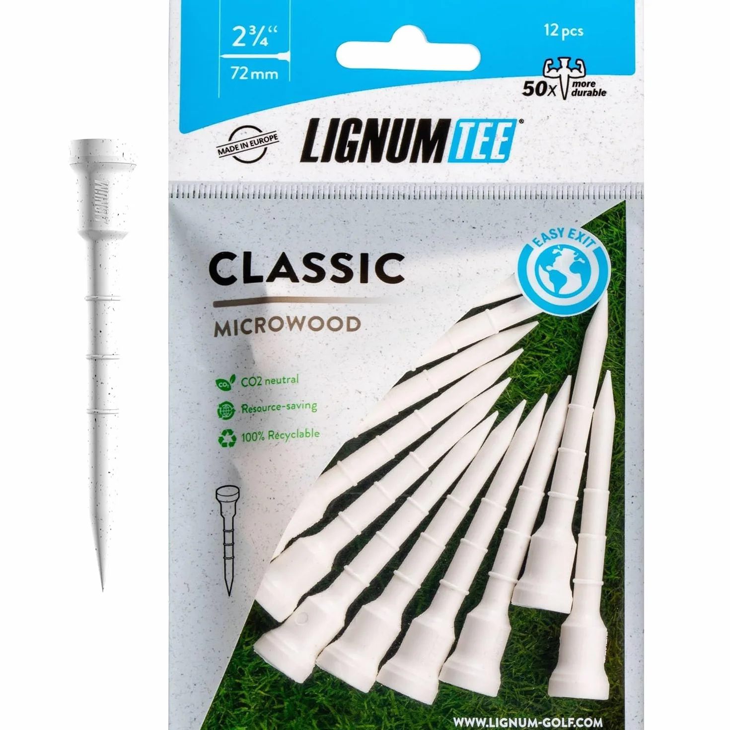 Pack de 12 Tees de Golf Lignum