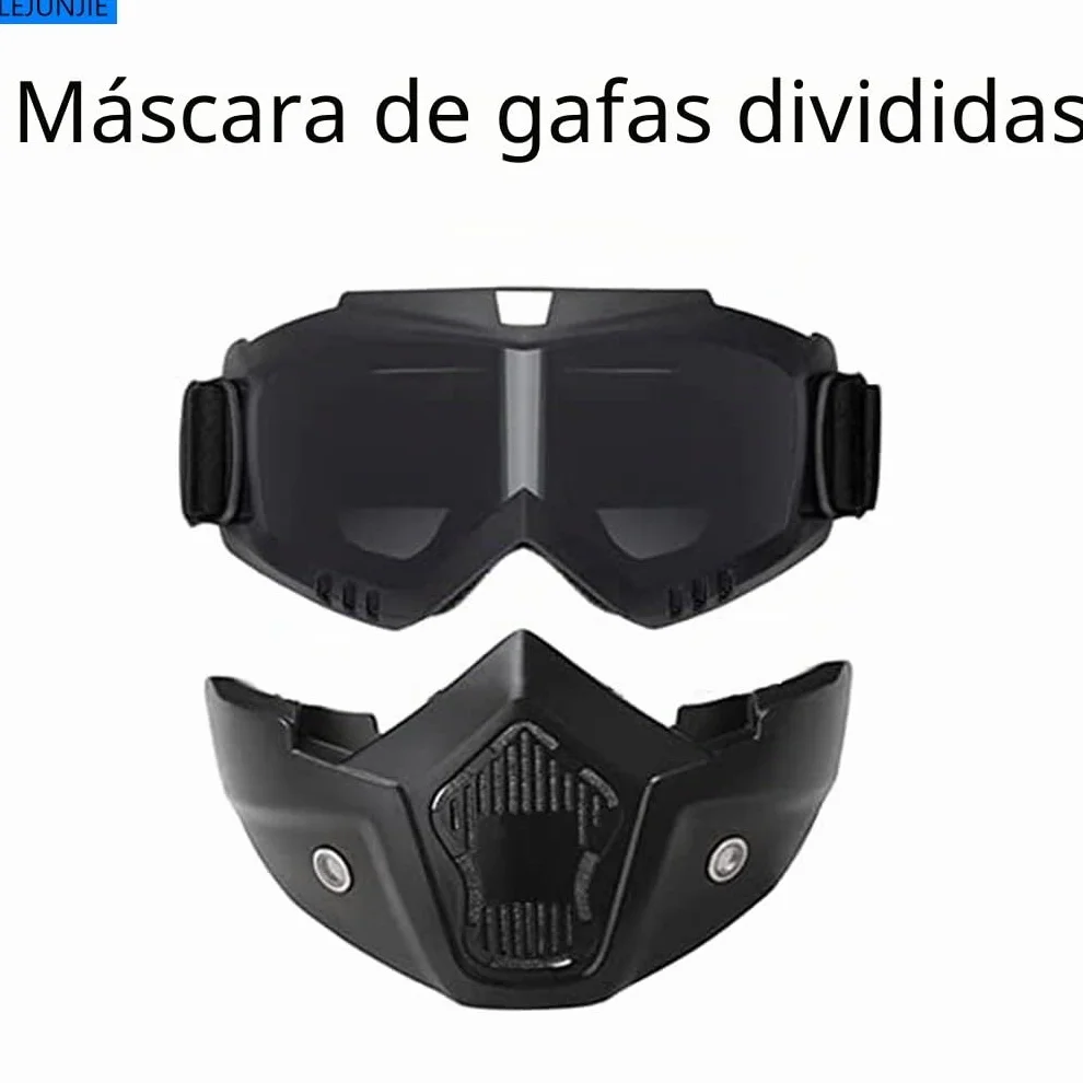 Cascos Tácticos Mich con Máscara Desmontable para Airsoft, Paintball y Caza