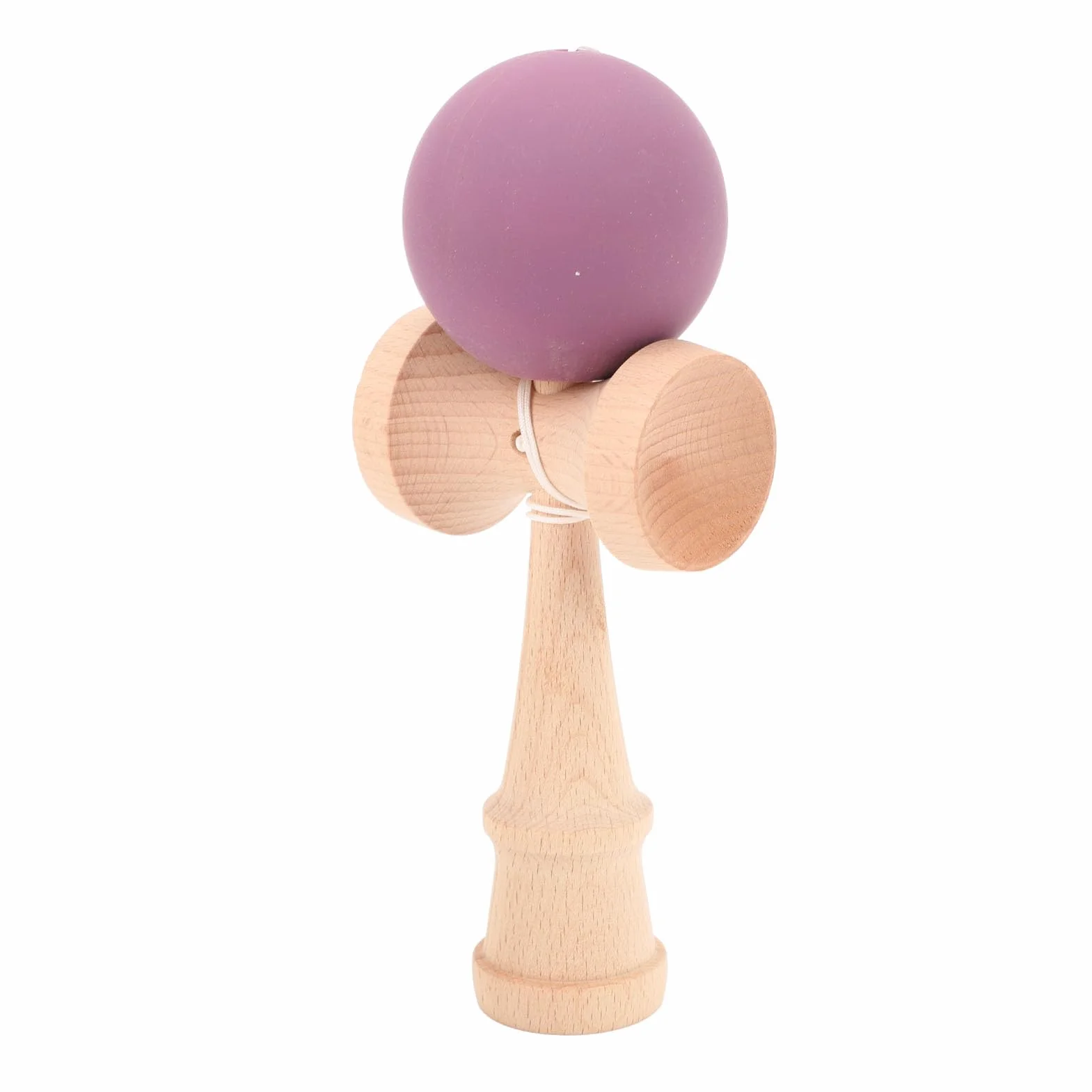 Eujgoov Kendama de Beech Madera, con Cuerda para Juegos Grupales Fiestas de Cumpleaños (Morado)