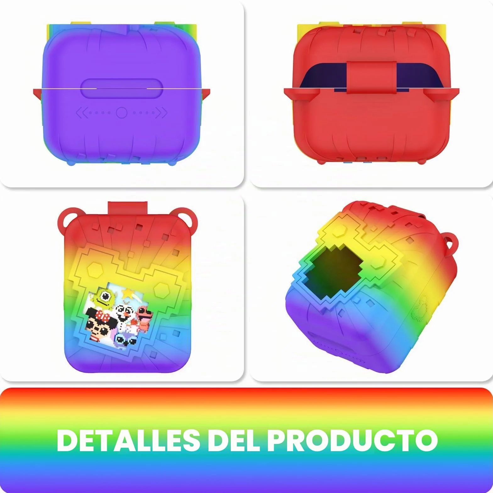 Funda de silicona para Bitzee Disney Interactive Toy – Anticaída, con correa y duradera, apta para Bitzee Disney Interactive Toy (color rojo)