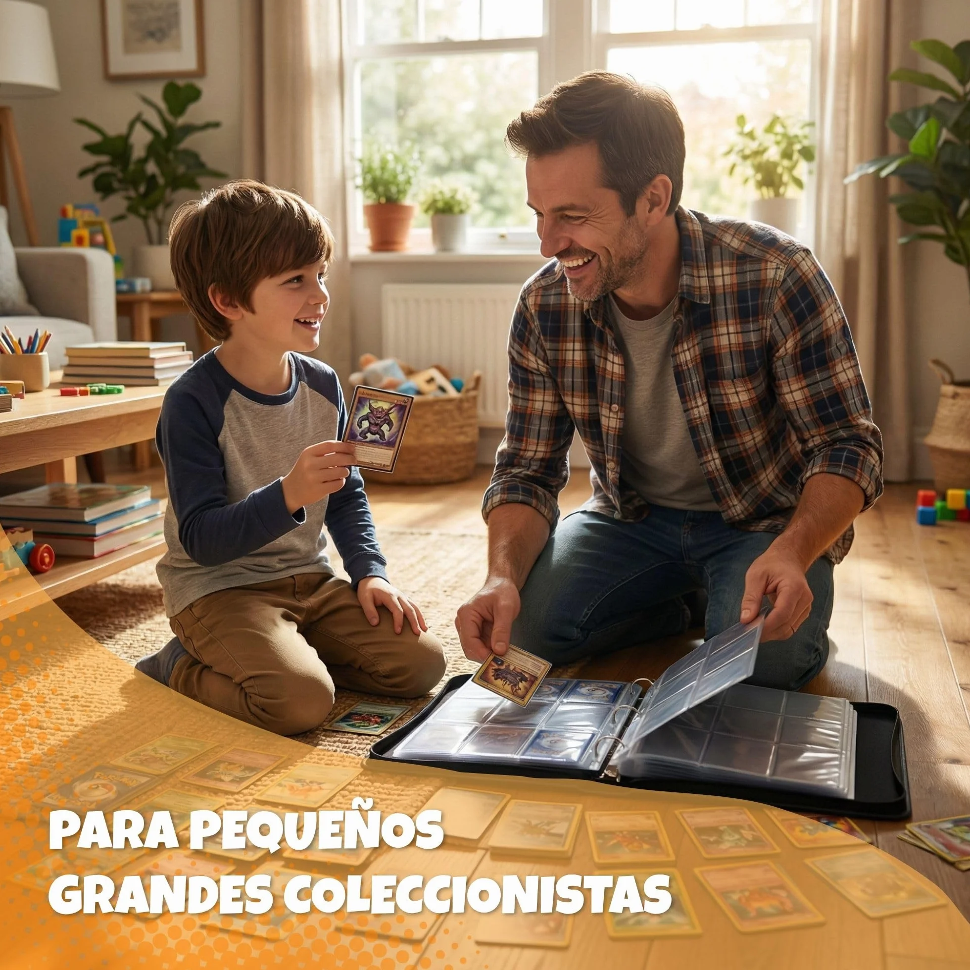 Álbum Cartas para Pokémon – 1080 Cartas, 60 Páginas y 9 Bolsillos – Card Binder Grande con Cremallera – Carpeta para Cartas TCG con Archivador Impermeable y Doble Cara