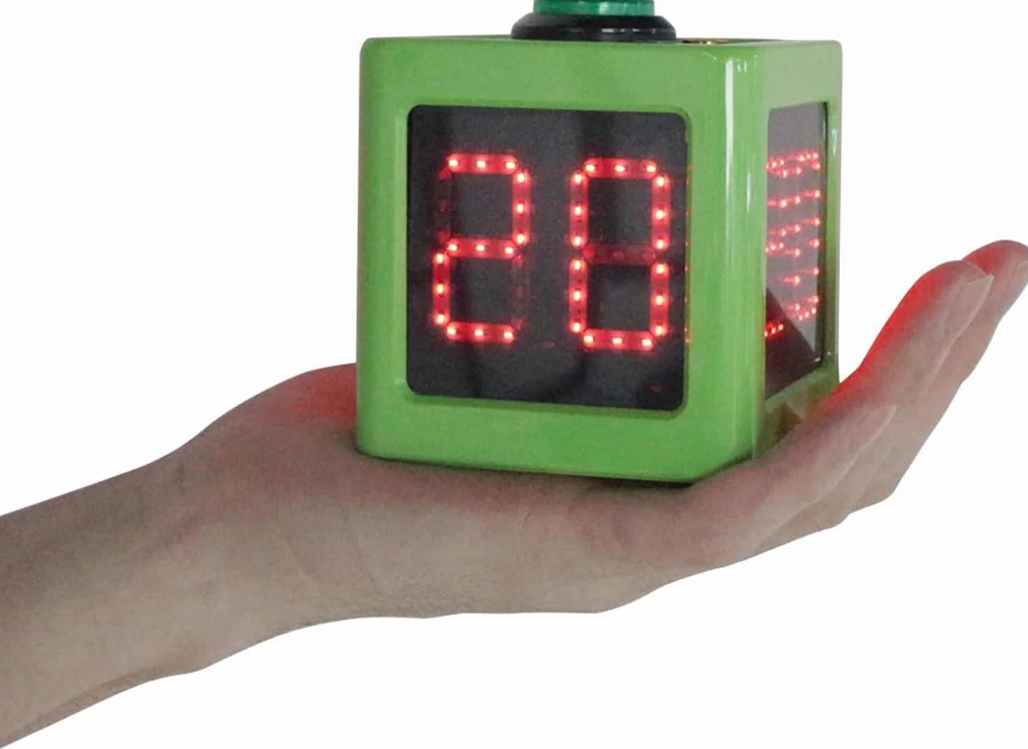 Reloj de Tiro de Póquer, Temporizador de Cuenta Atrás 20/30 Segundos, Dados Temporizador 4 Lados, Verde