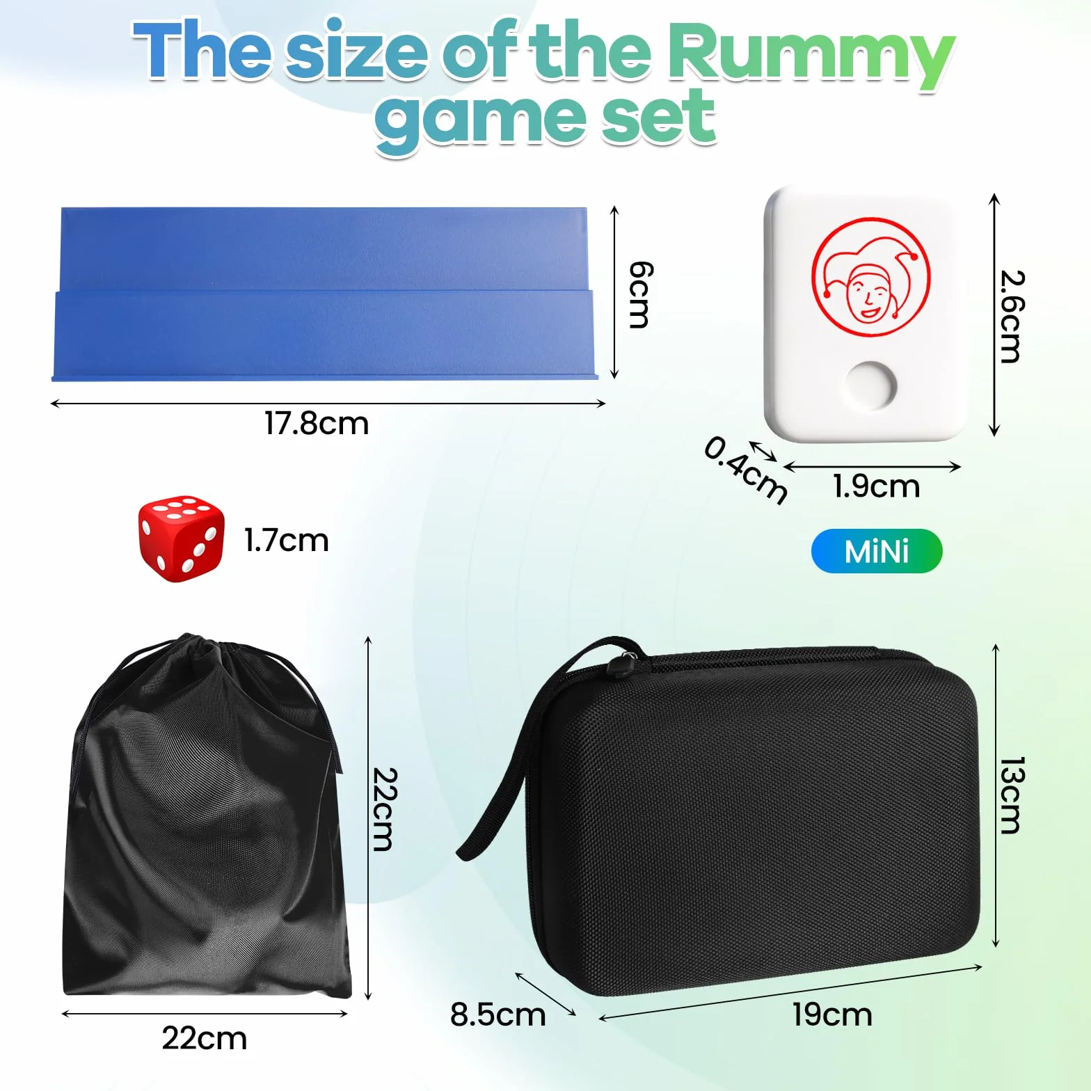 Rummy Cup Original Rummy Juego de viaje con cordón de almacenamiento para adultos, 160 piedras, juego de mesa Rummy Cup para 2-6 jugadores, con 6 soportes de juego, 1 dados juegos de mesa