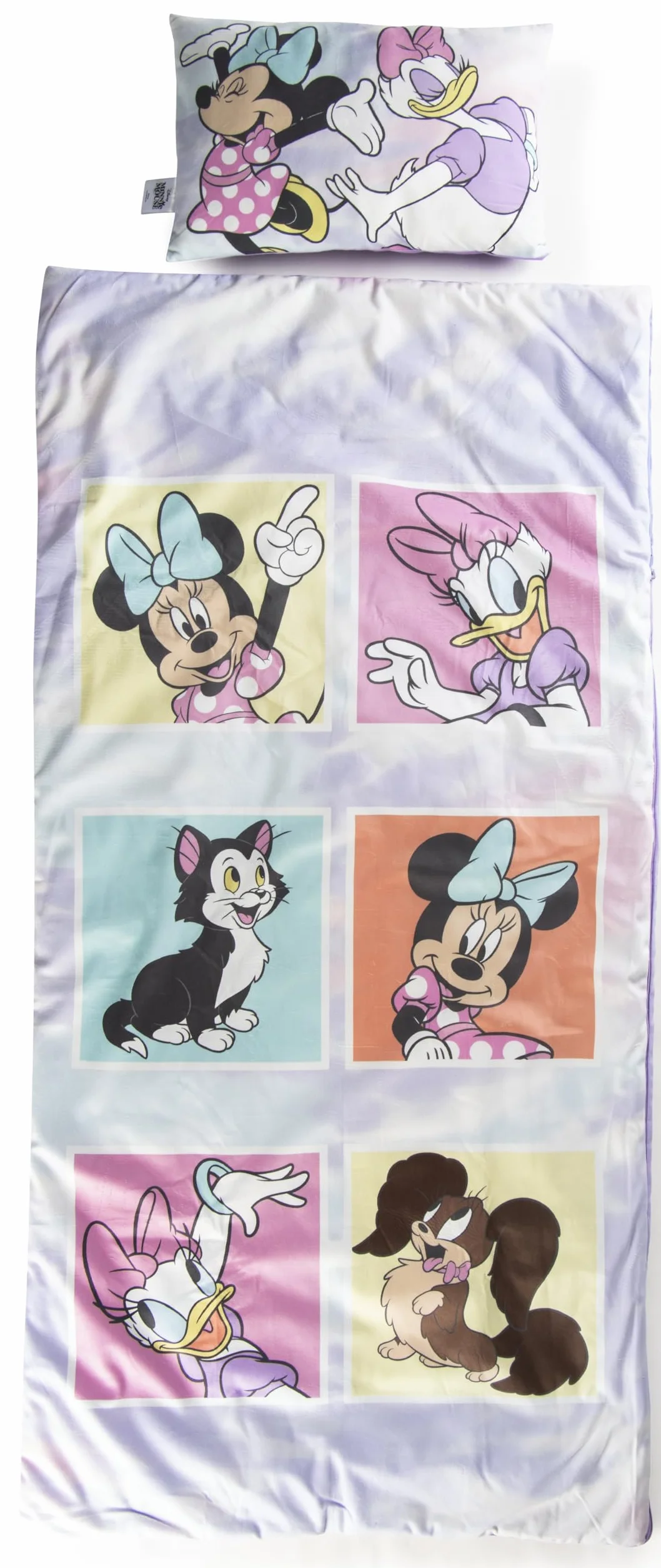 Juego de saco de dormir y almohada para niños, acogedor (137 x 61 cm), saco de dormir interior con asa de transporte y almohada (43 x 28 cm), ideal para viajes escolares y fiestas de pijamas, juego de