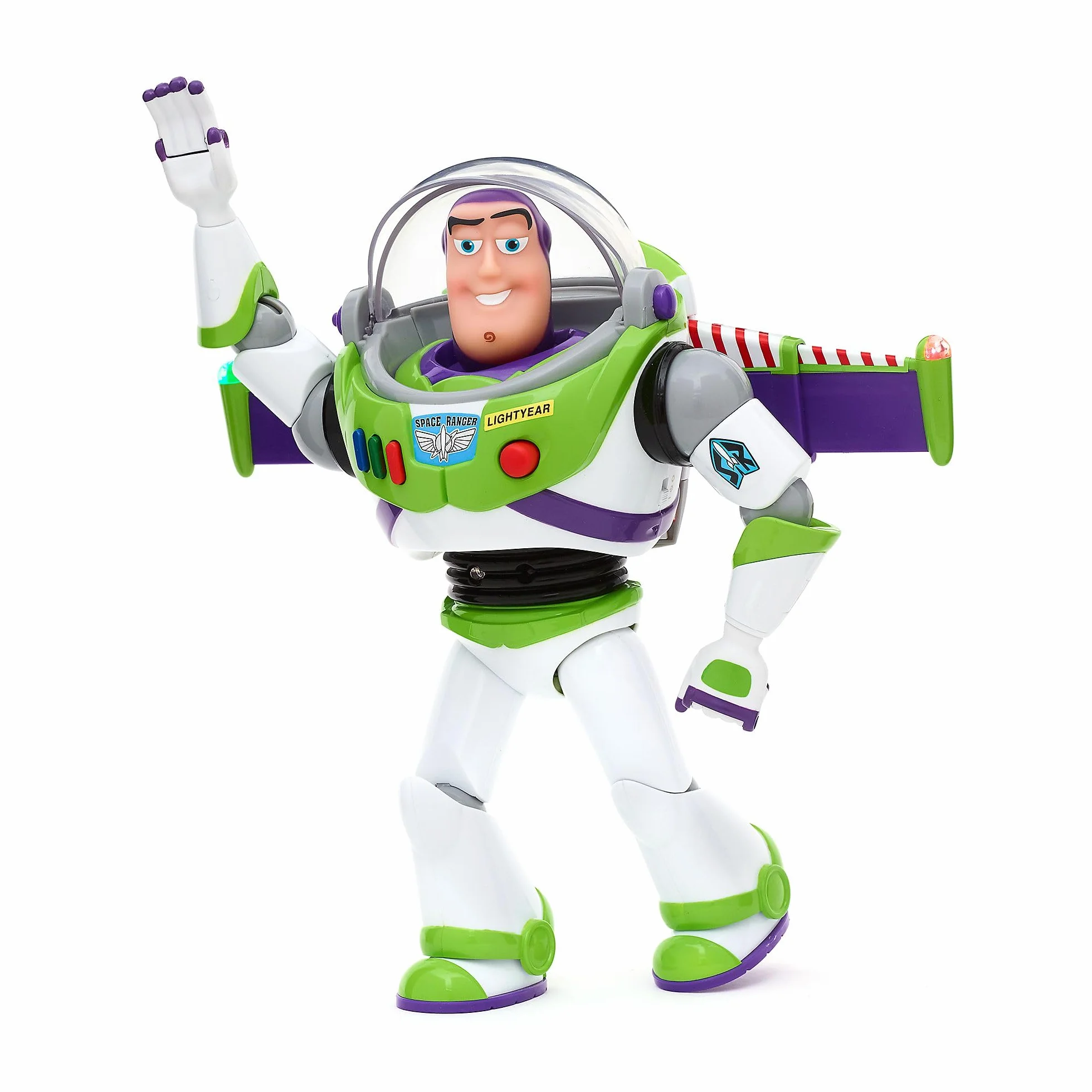 Disney Store Toy Story Buzz Lightyear Figura Acción Parlante 36 cm Juguete Guardián Espacial 15 Frases