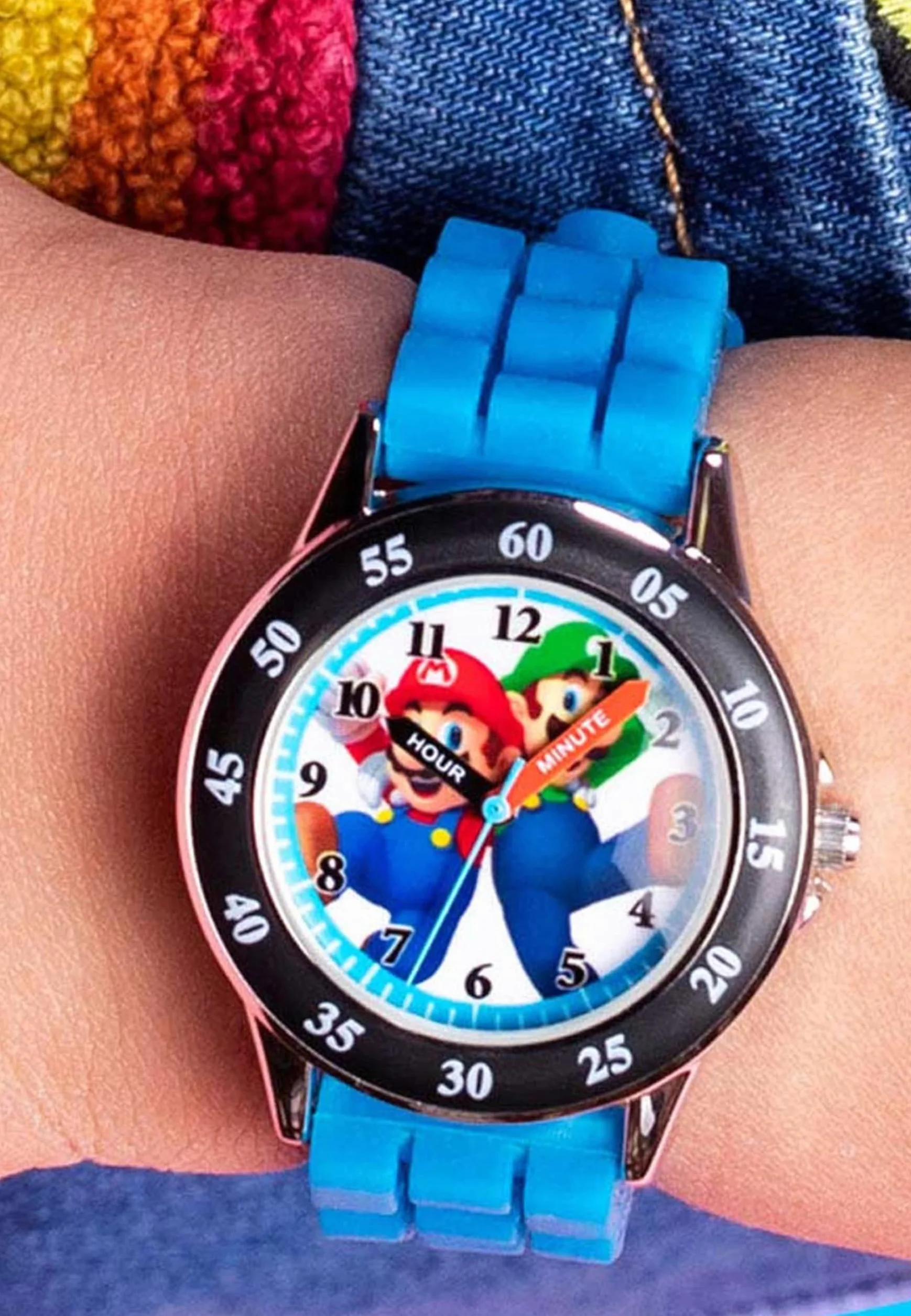 Mario Reloj de Pulsera Niños Azul GSM3044