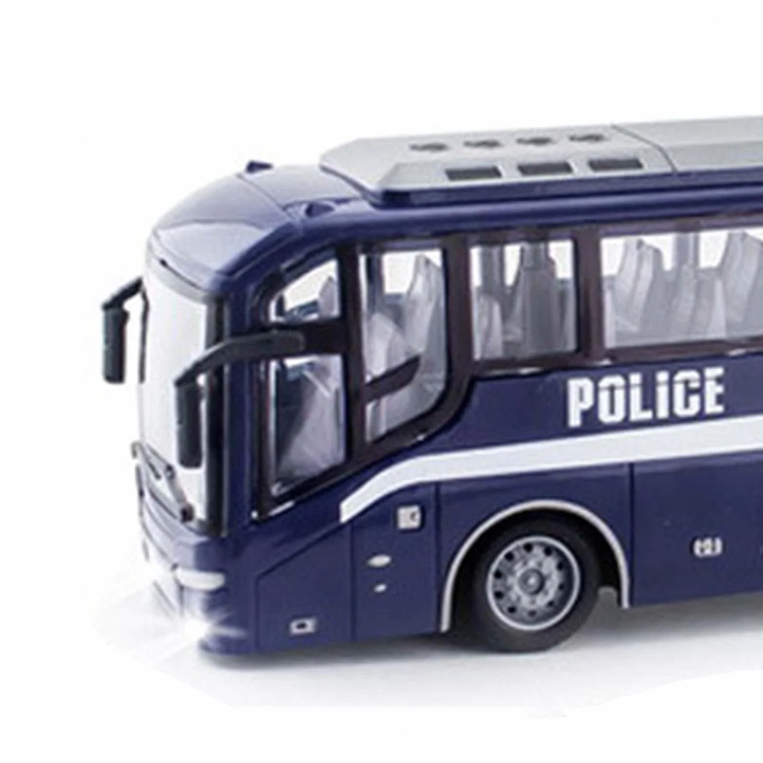 Autobús Escolar Coche de Juguete RC Modelo a Control Remoto con Luces y Ruedas Antideslizantes Trabajo Preciso y Mando Completo Adecuado para Niños, Azul