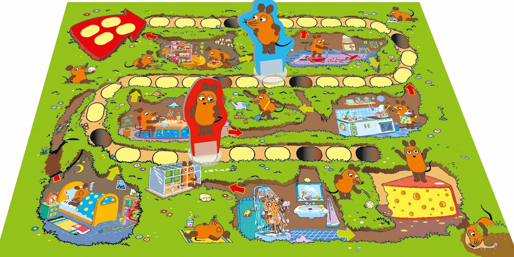 Schmidt Spiele 51405 Ratón, ratonera en Lata de Metal, Juego de Viaje